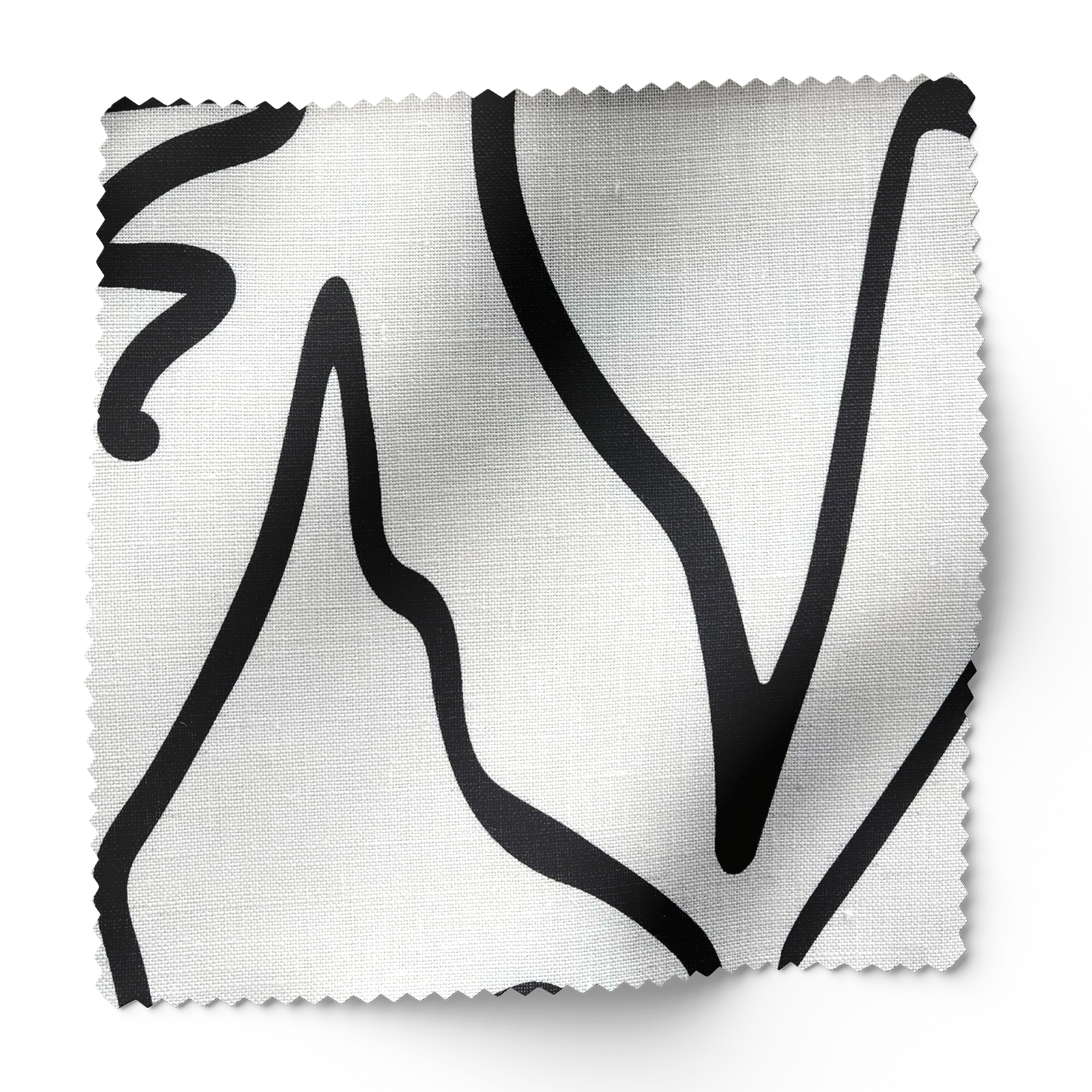 Edisto fabric in Jet by Emily Daws – swatch view of coastal fabric by the yard in luxury linen – Sea Island fabric collection; luxury coastal fabric by the yard for interiors