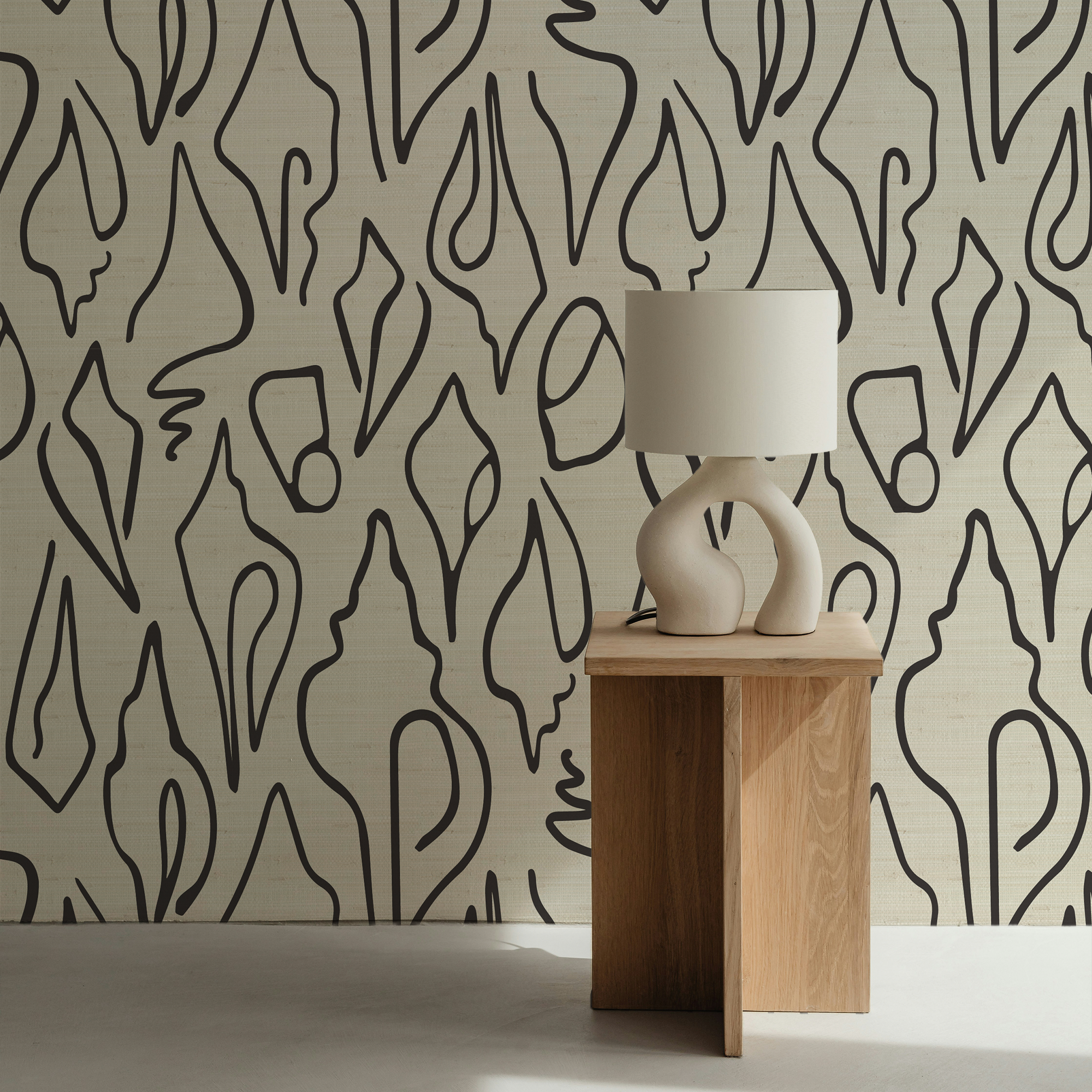 Emily Daws small-batch grasscloth wallcovering designed for interior designers sourcing artisanal wall treatments.