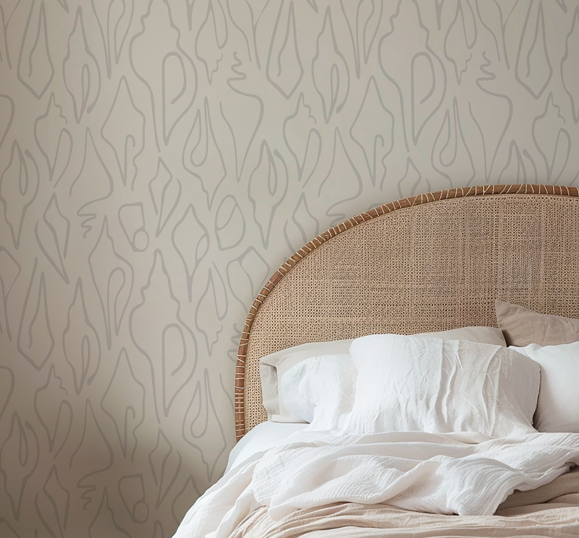 Bespoke smooth wallpaper by Emily Daws, crafted on clay-coated paper for artful, refined interior design projects.