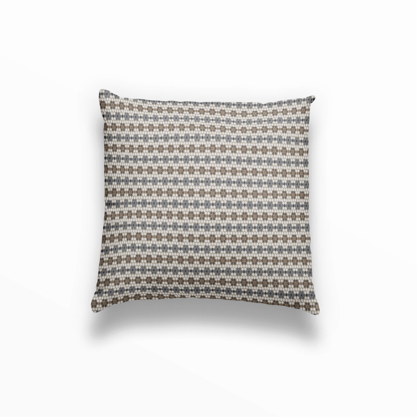Emily Daws pillow with Southern-inspired pattern, created for interior designers.