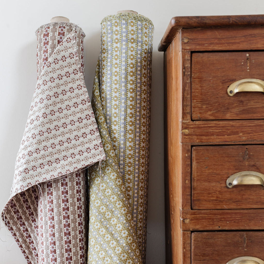 Small-batch fabric by Emily Daws in Belgian linen, created for interior designers and refined Southern interiors.