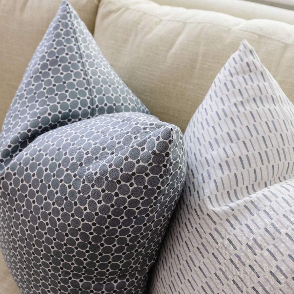 Cobblestone fabric in Ink by Emily Daws styled in an interior — Charleston Collection