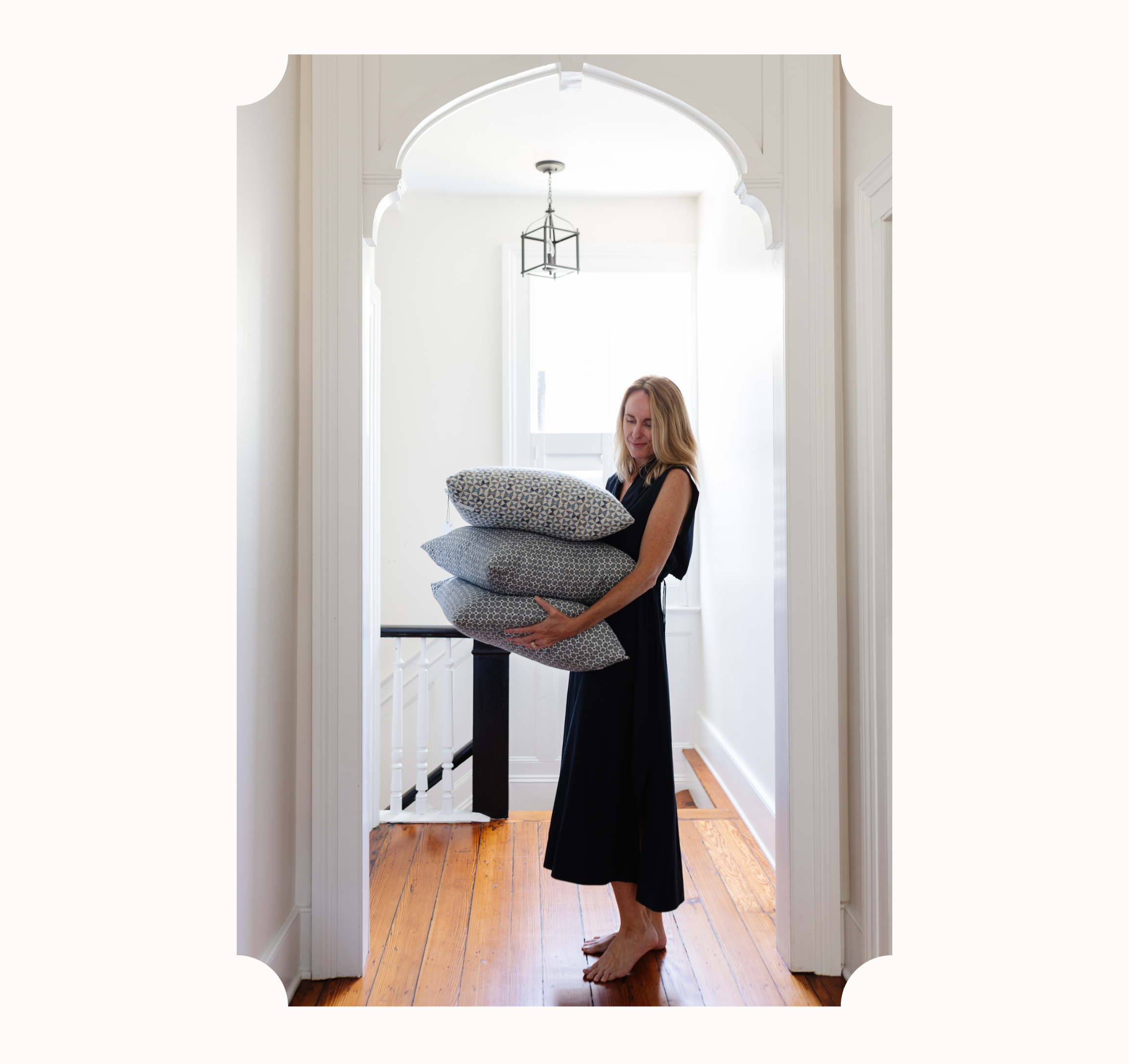 Emily Daws Designer Pillows for coastal interiors