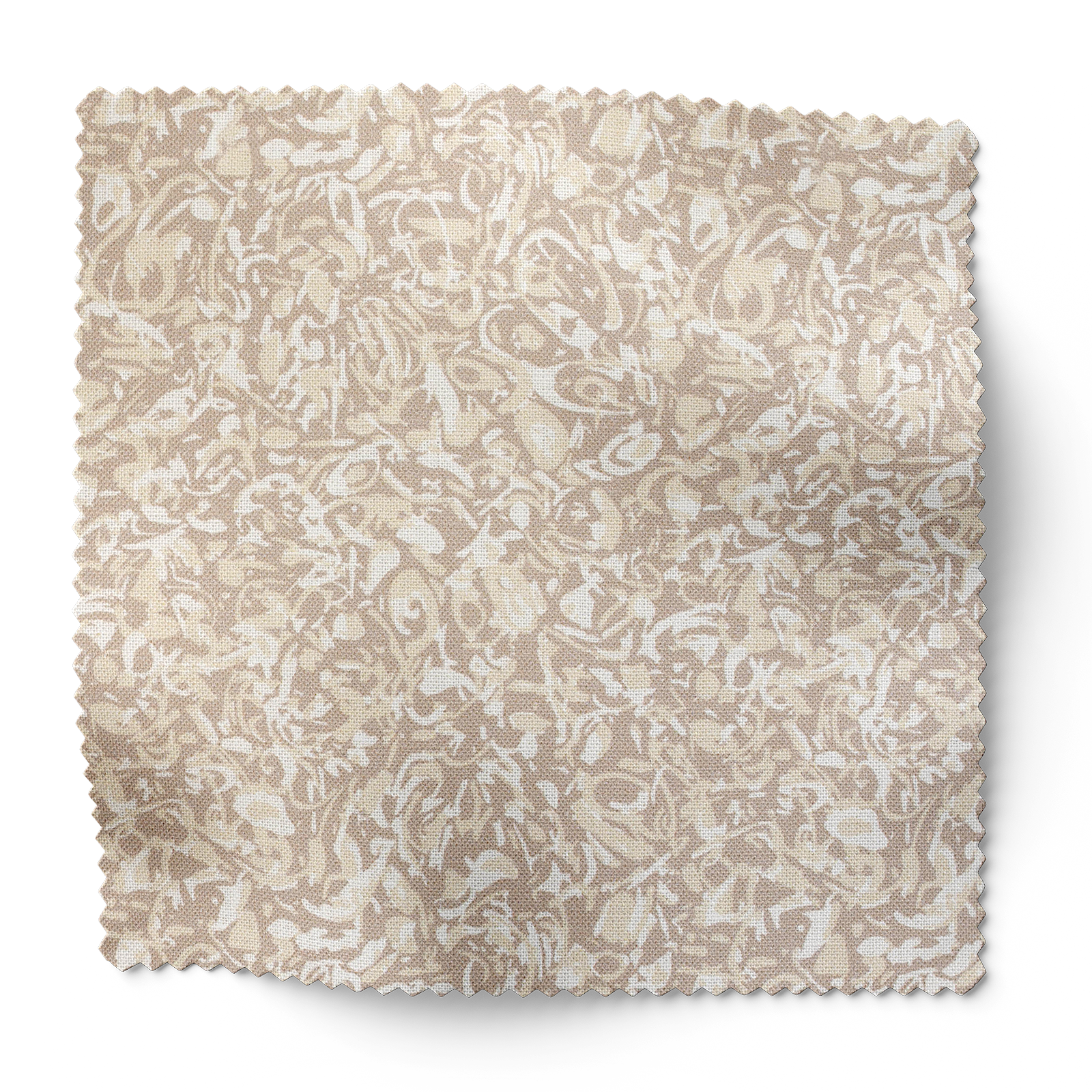 Estuary fabric in Cedar by Emily Daws – swatch view showing pattern and color for coastal interiors – Waterways fabric collection; Charleston luxury fabric by the yard for interiors and coastal homes