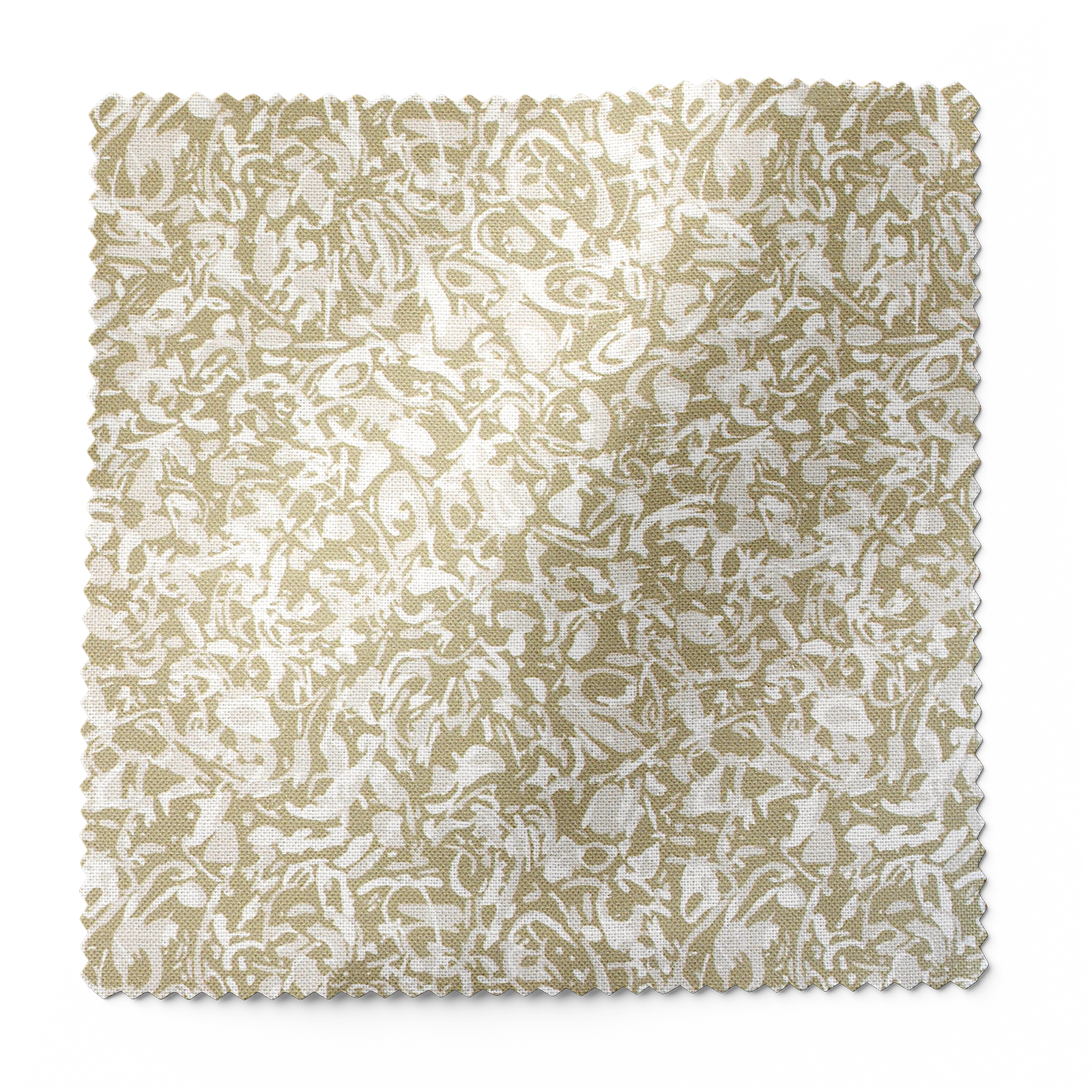Estuary fabric in Chartreuse by Emily Daws – swatch view showing pattern and color for coastal interiors – Waterways fabric collection; Charleston luxury fabric by the yard for interiors and coastal homes
