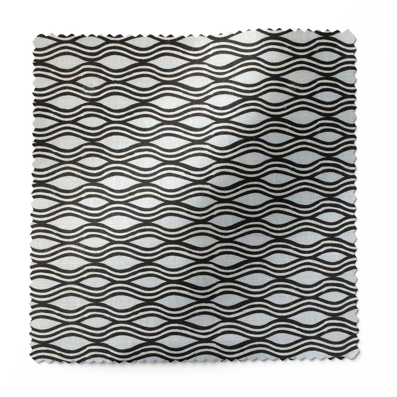 Inlet fabric in Shadow by Emily Daws – swatch view showing pattern and color for coastal interiors – Waterways fabric collection; Charleston luxury fabric by the yard for interiors and coastal homes