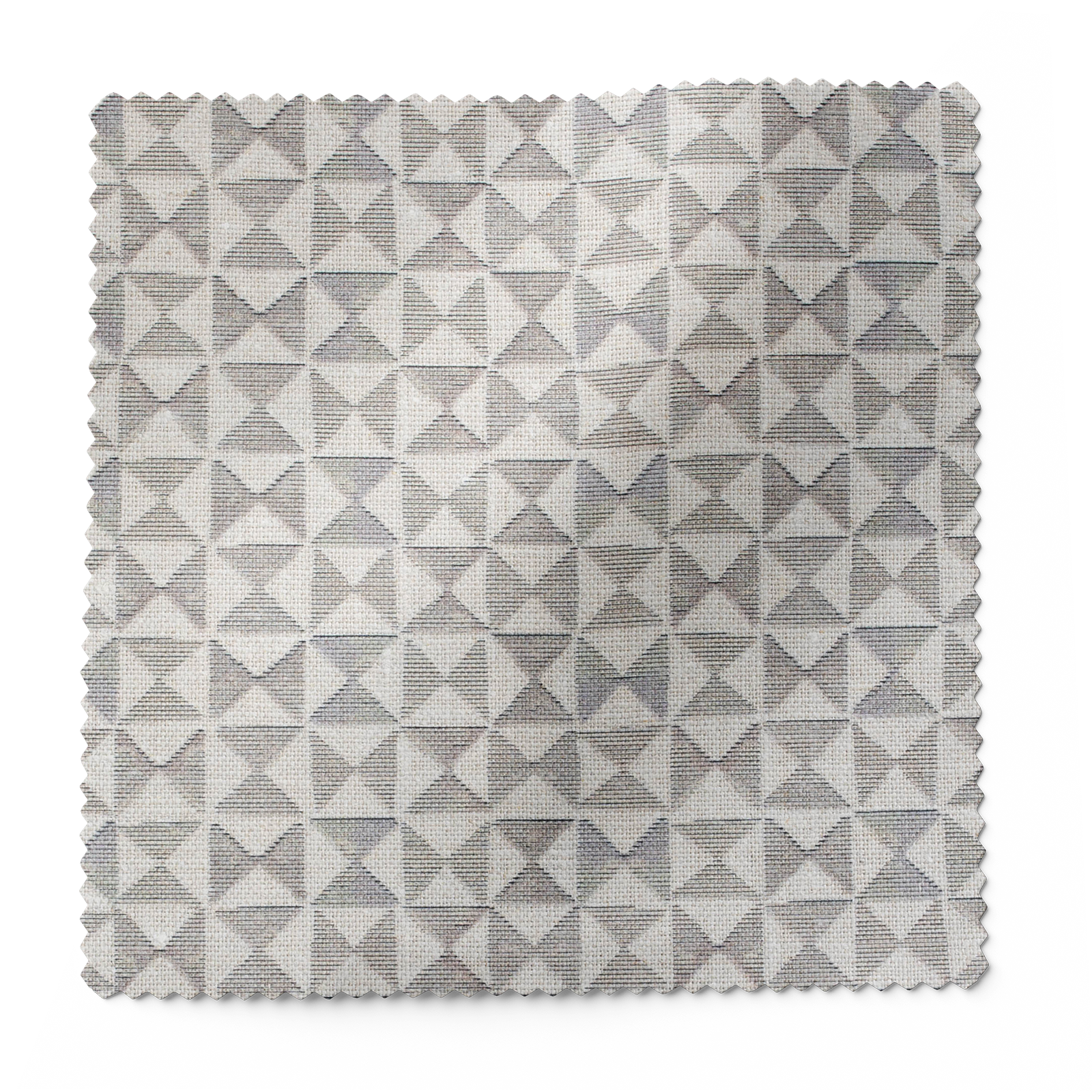 Kaleidoscope fabric in Cashmere by Emily Daws – forest-inspired swatch with dotted and organic motifs