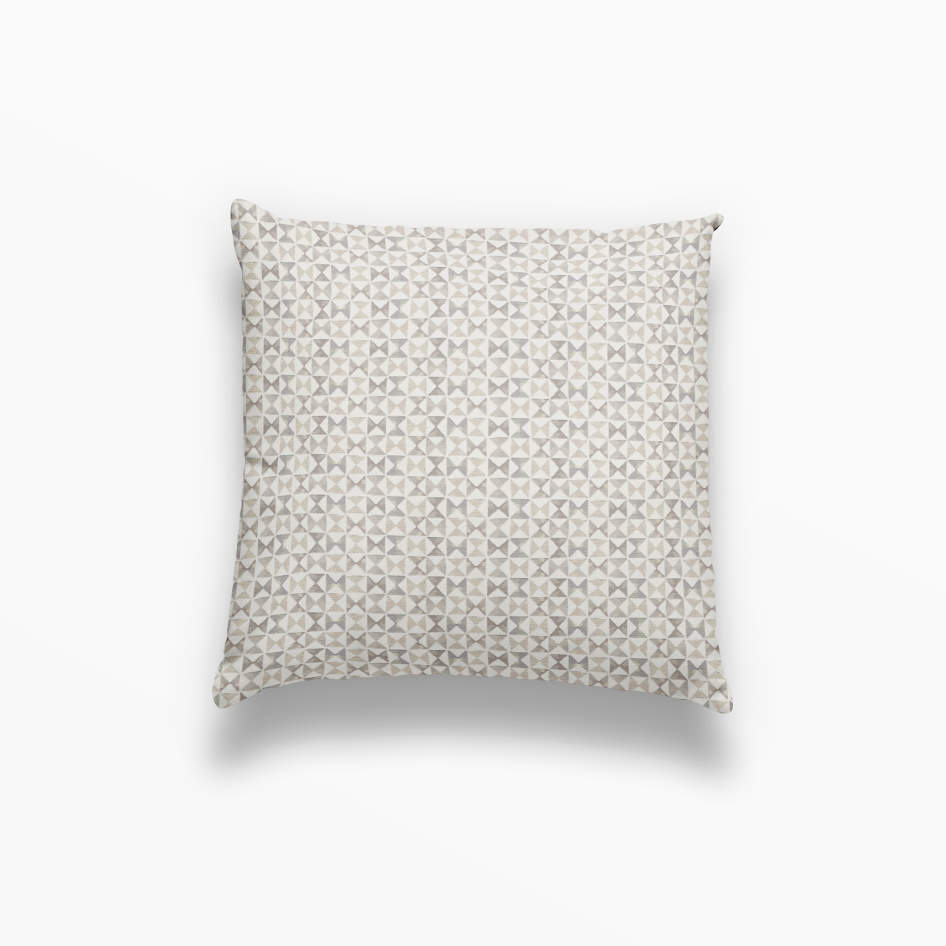 Kaleidoscope pillow in Cashmere by Emily Daws – square throw pillow with dotted or spotted woodland design