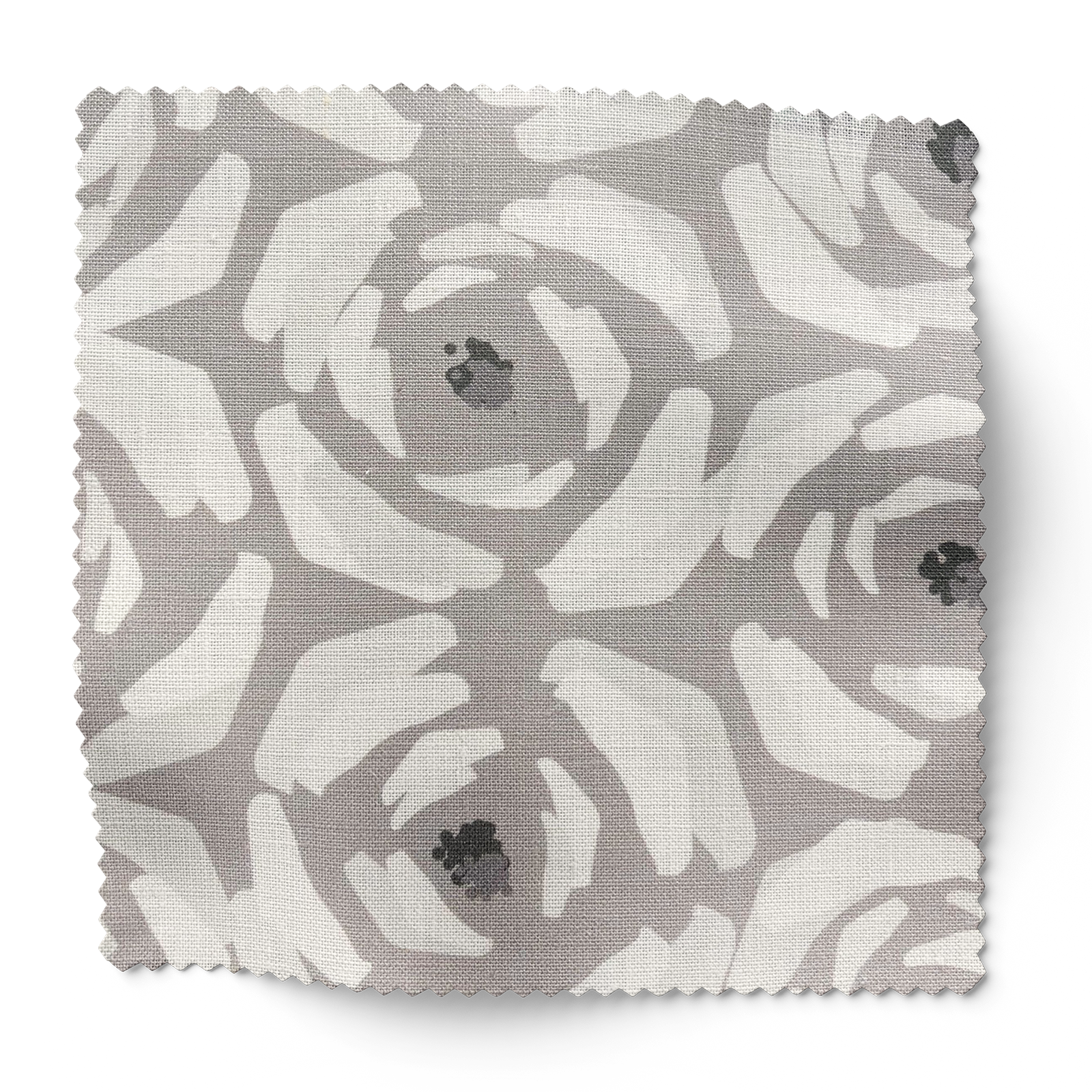 Magnolia fabric in Natural by Emily Daws – swatch view showing pattern and color details – Charleston fabric by the yard for interiors