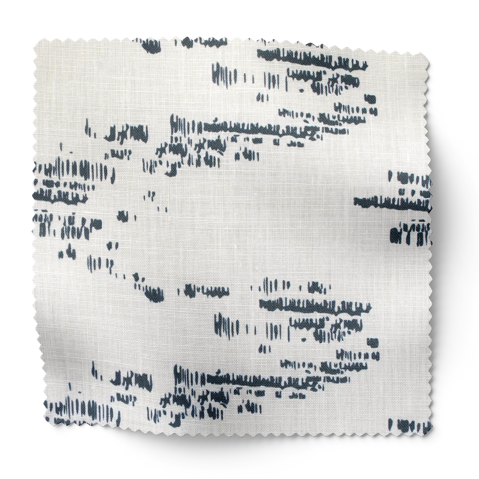 Salt Marsh fabric in Navy by Emily Daws – swatch view showing pattern and color for coastal interiors – Waterways fabric collection; Charleston luxury fabric by the yard for interiors and coastal homes