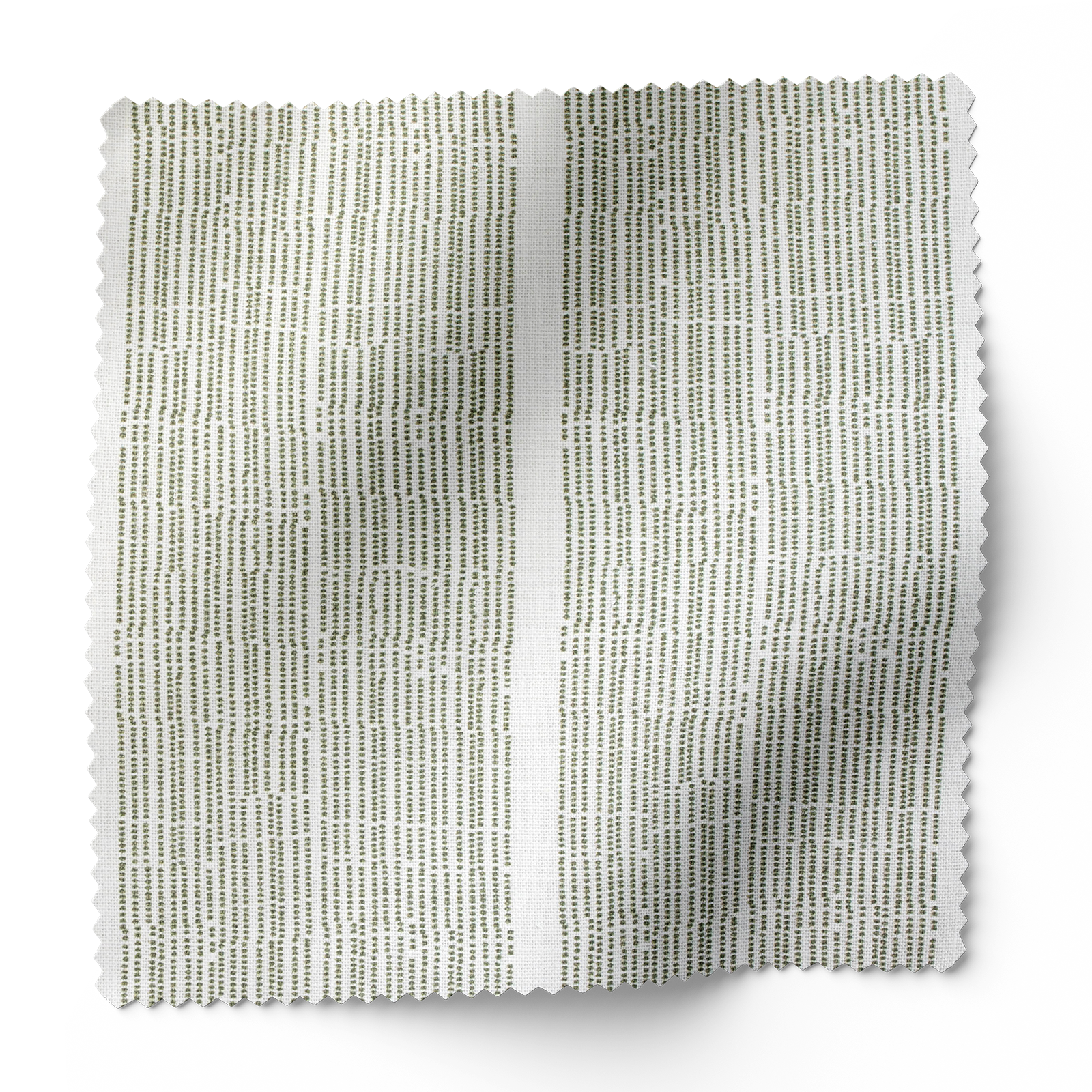 Sandbar fabric in Seaweed by Emily Daws – swatch view showing pattern and color for coastal interiors – Waterways fabric collection; Charleston luxury fabric by the yard for interiors and coastal homes