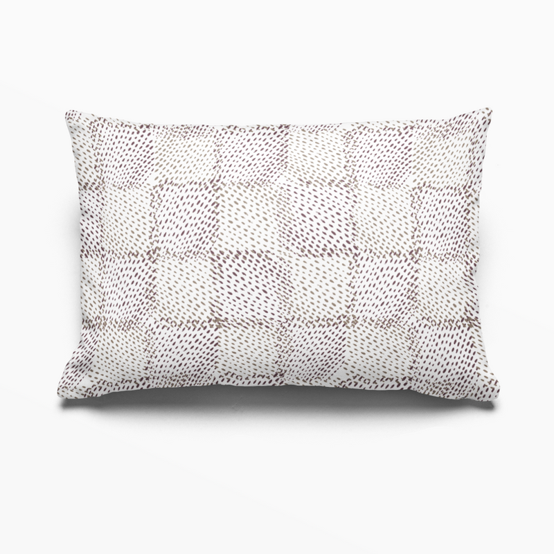Speckled Check Pillow in Sorbet