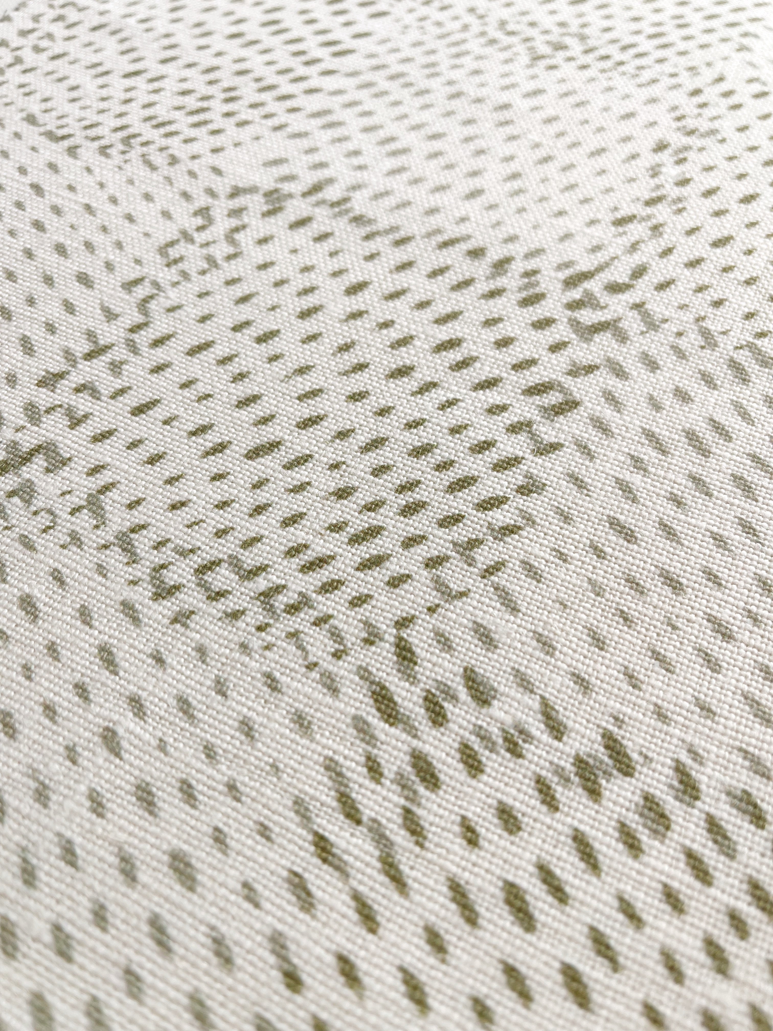Speckled Check Fabric in Chive