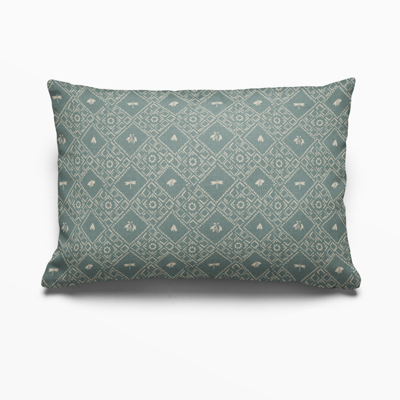 Americana Pillow in Teal