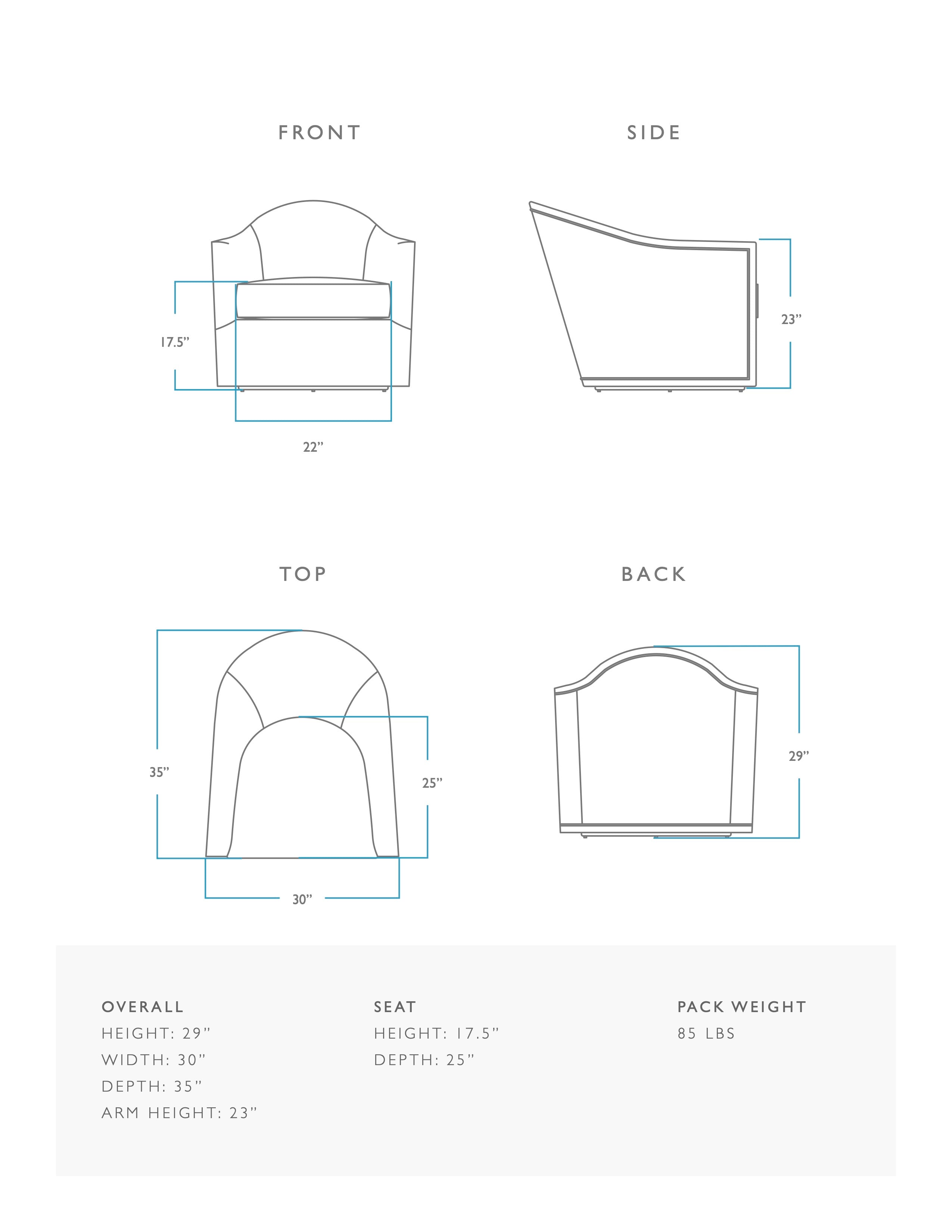 Milla Swivel in Nest