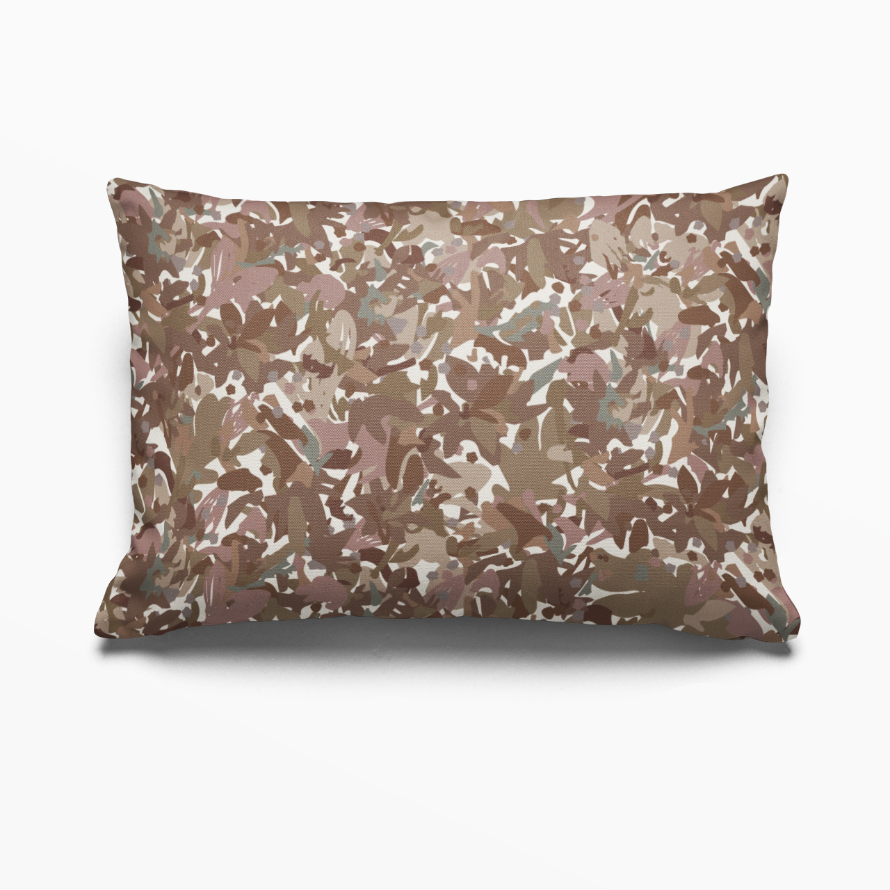 Thicket pillow in Autumn by Emily Daws – lumbar pillow for beds or benches in a soft country interior
