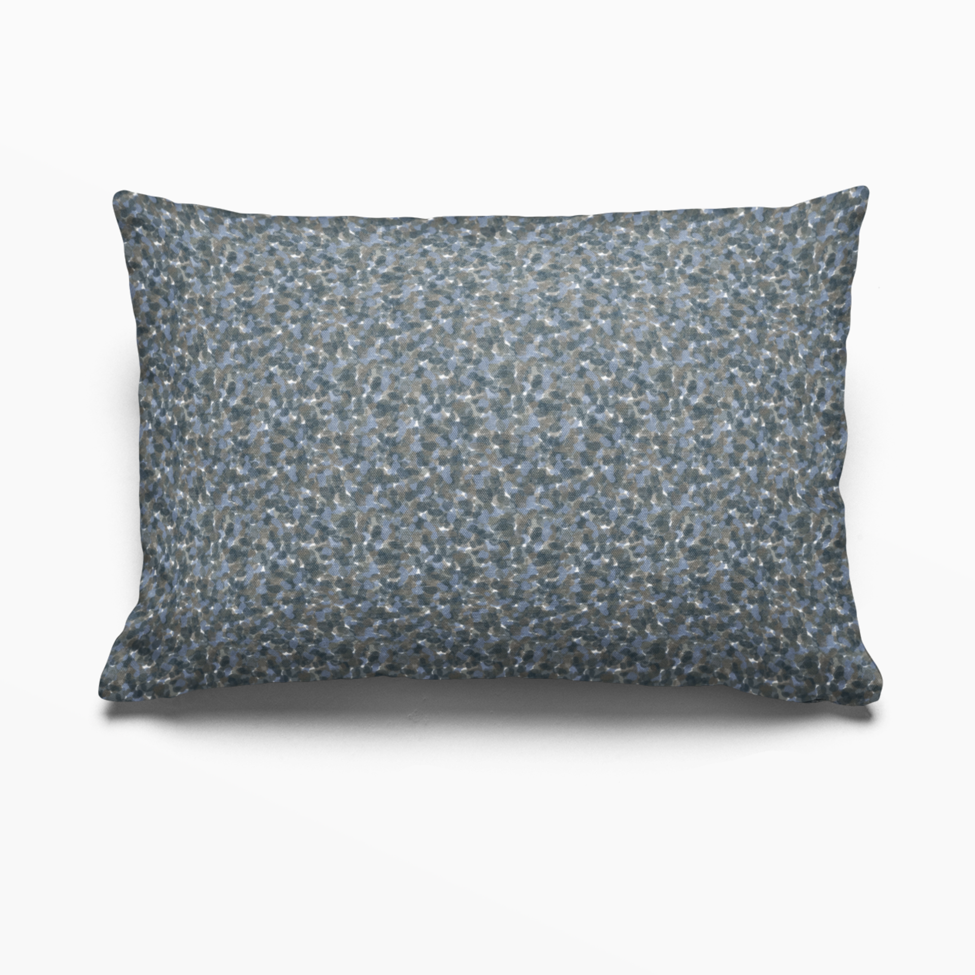 Tortoise pillow in Thistle by Emily Daws – lumbar shape perfect for cabin beds or mountain homes
