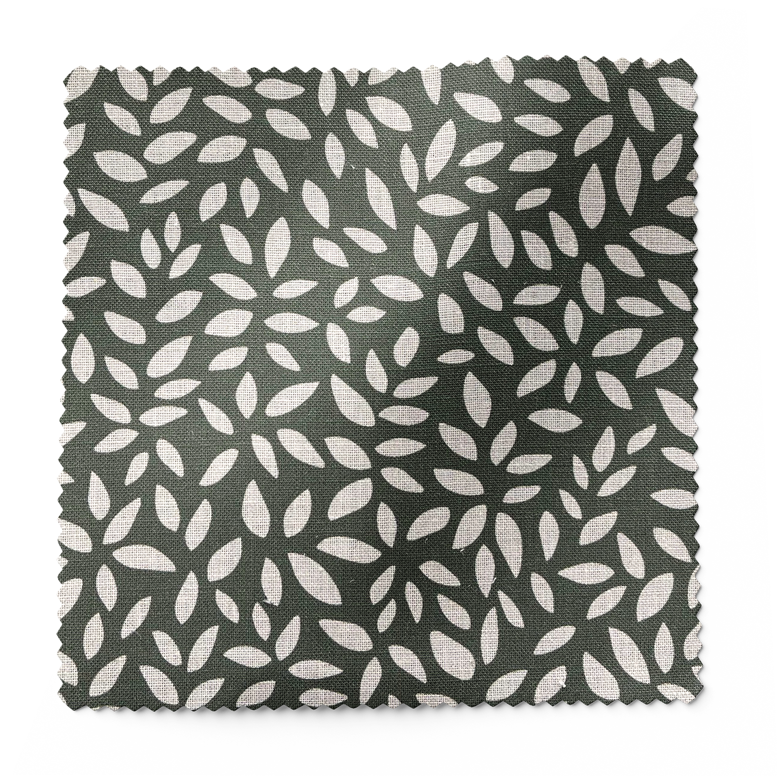 Wadmalaw fabric in Forest by Emily Daws – swatch view of coastal fabric by the yard in luxury linen – Sea Island fabric collection; luxury coastal fabric by the yard for interiors