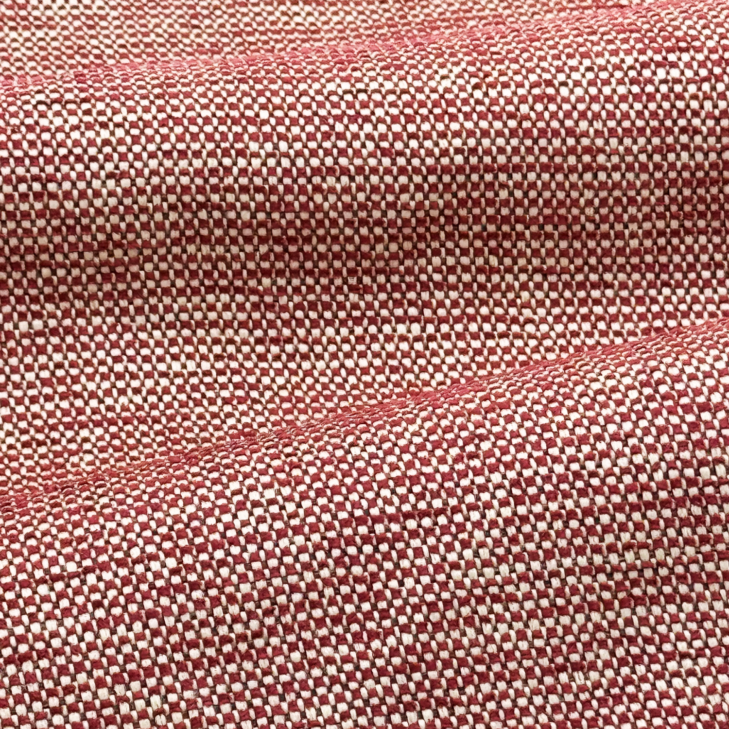 Basketweave Fabric in Garnet