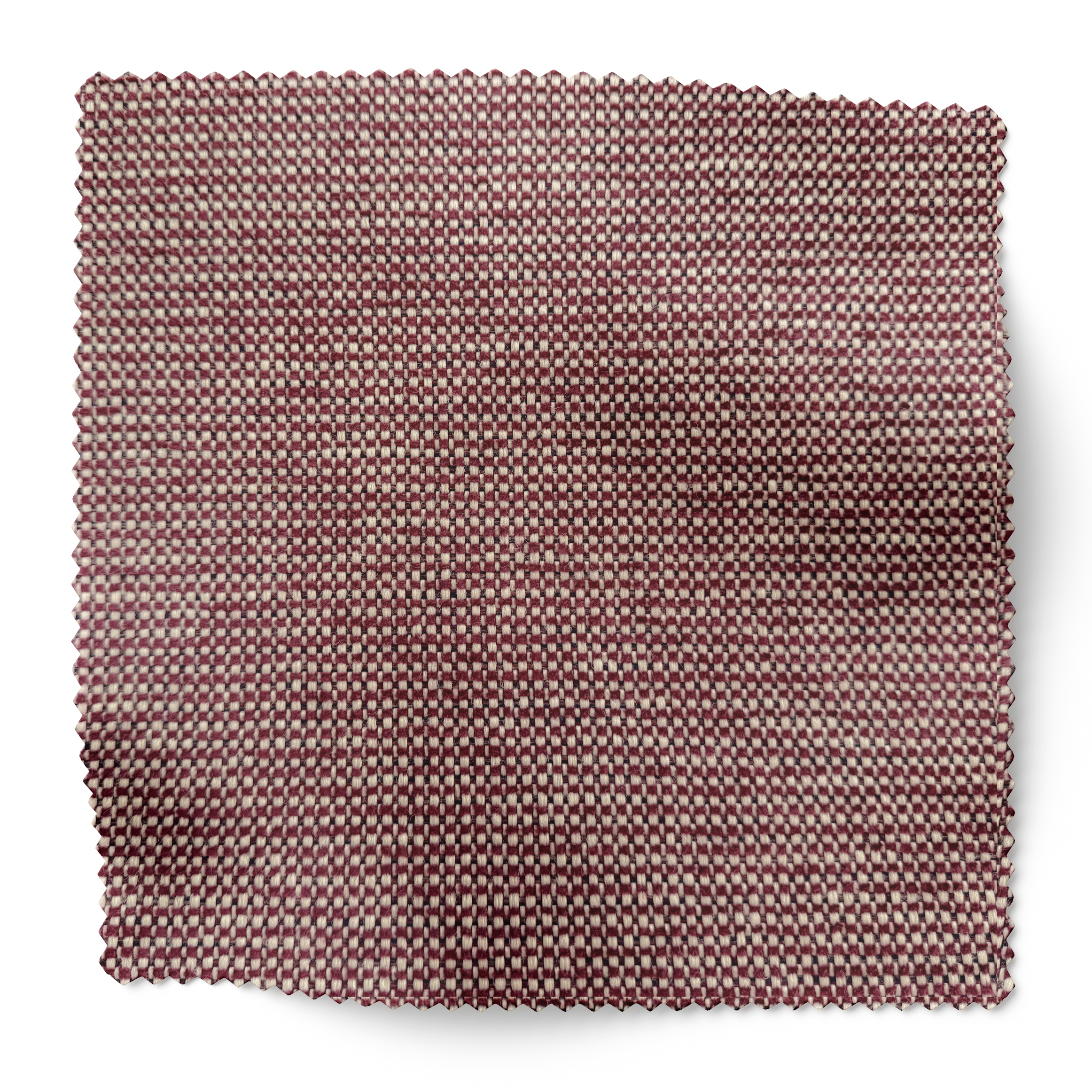 Basketweave Fabric Swatch in Garnet