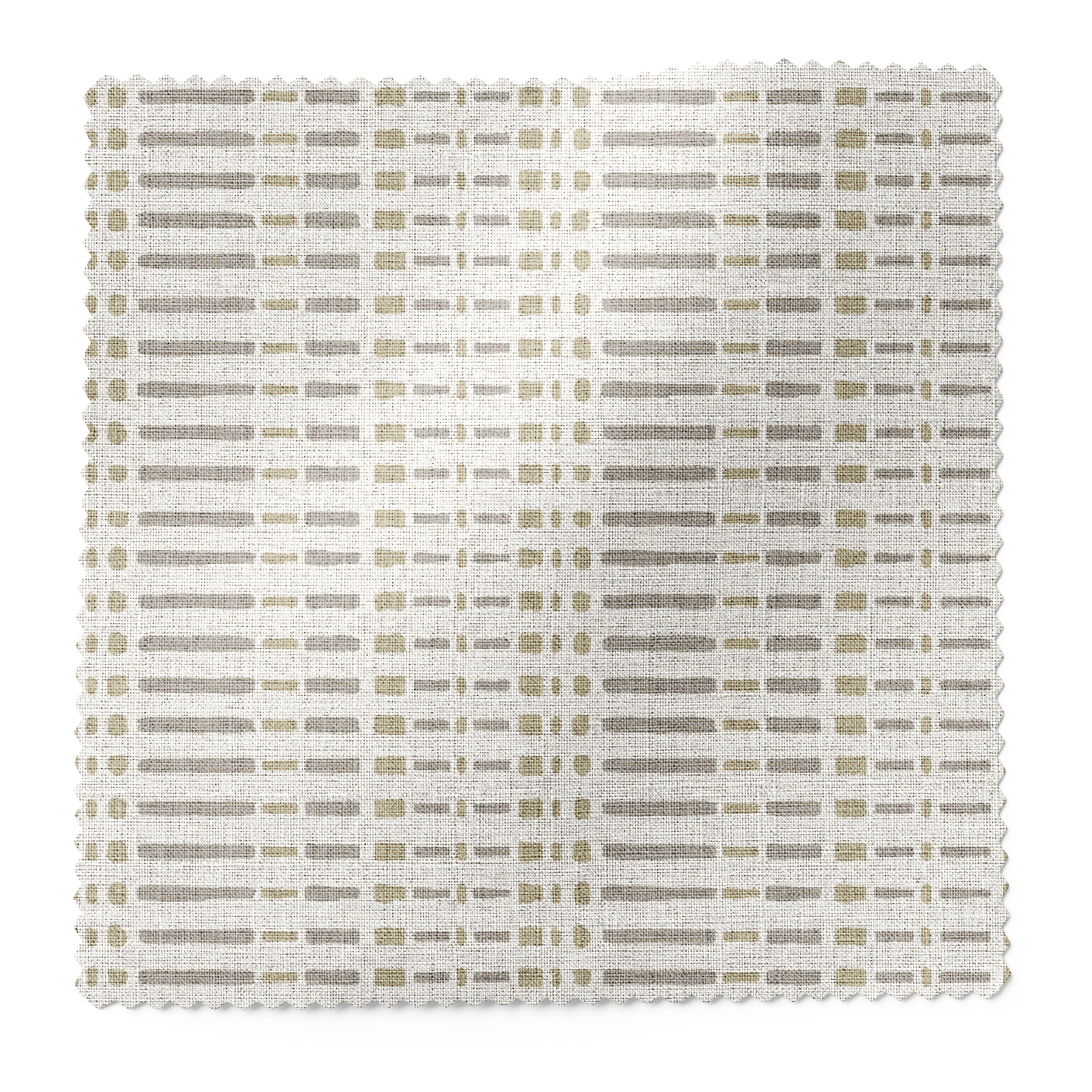 Birch fabric swatch in Moth by Emily Daws — 6x6 Belgian linen sample, Flora Collection