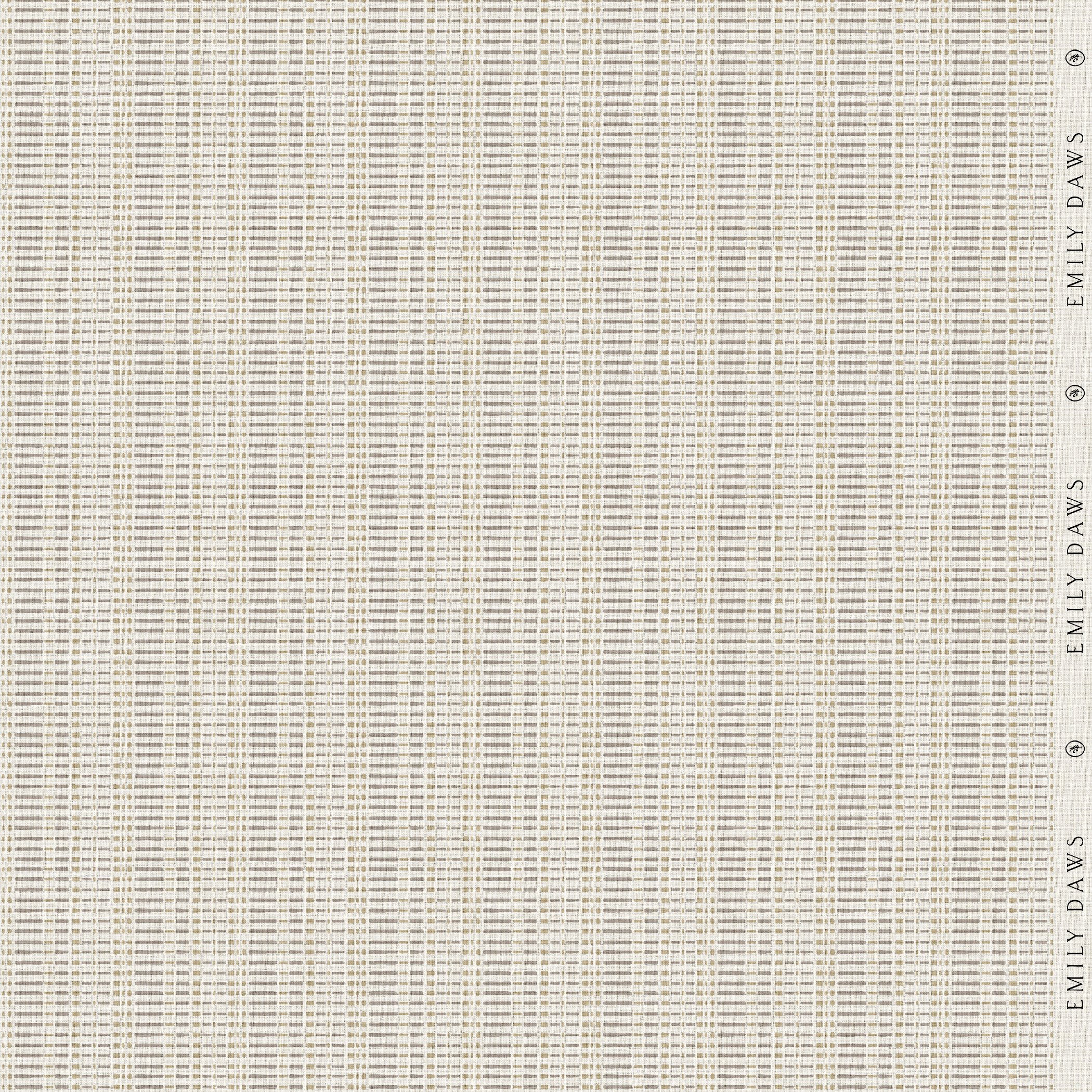 birch pigeon fabric by emily daws featuring soft gray botanical pattern on natural linen by the yard