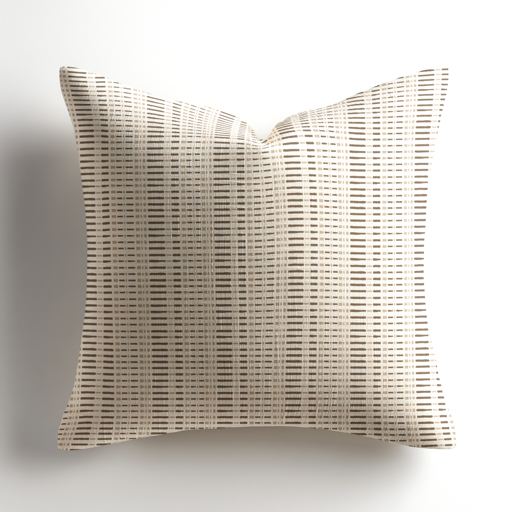 Small-batch premium throw pillow by Emily Daws in Birch Mink, a southern inspired artful accent pillow for designers who specify boutique textiles and made-in-the-USA craftsmanship.