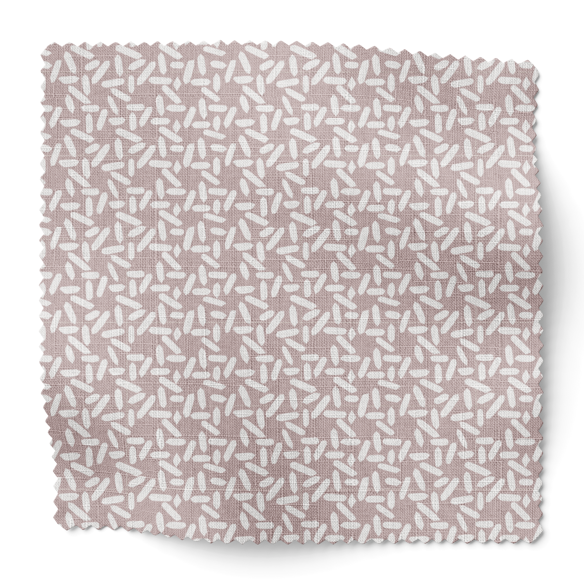 Carolina Rice fabric swatch in Blush by Emily Daws — 6x6 Belgian linen sample, Charleston Collection