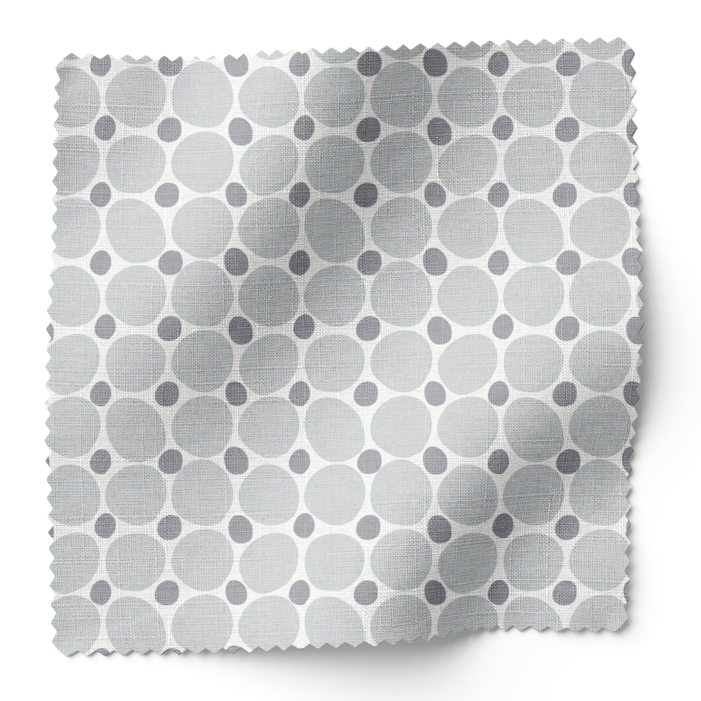 Cobblestone fabric swatch in Sea Salt by Emily Daws — 6x6 Belgian linen sample, Charleston Collection