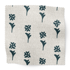 Daffodil Fabric Swatch in Delft Blue