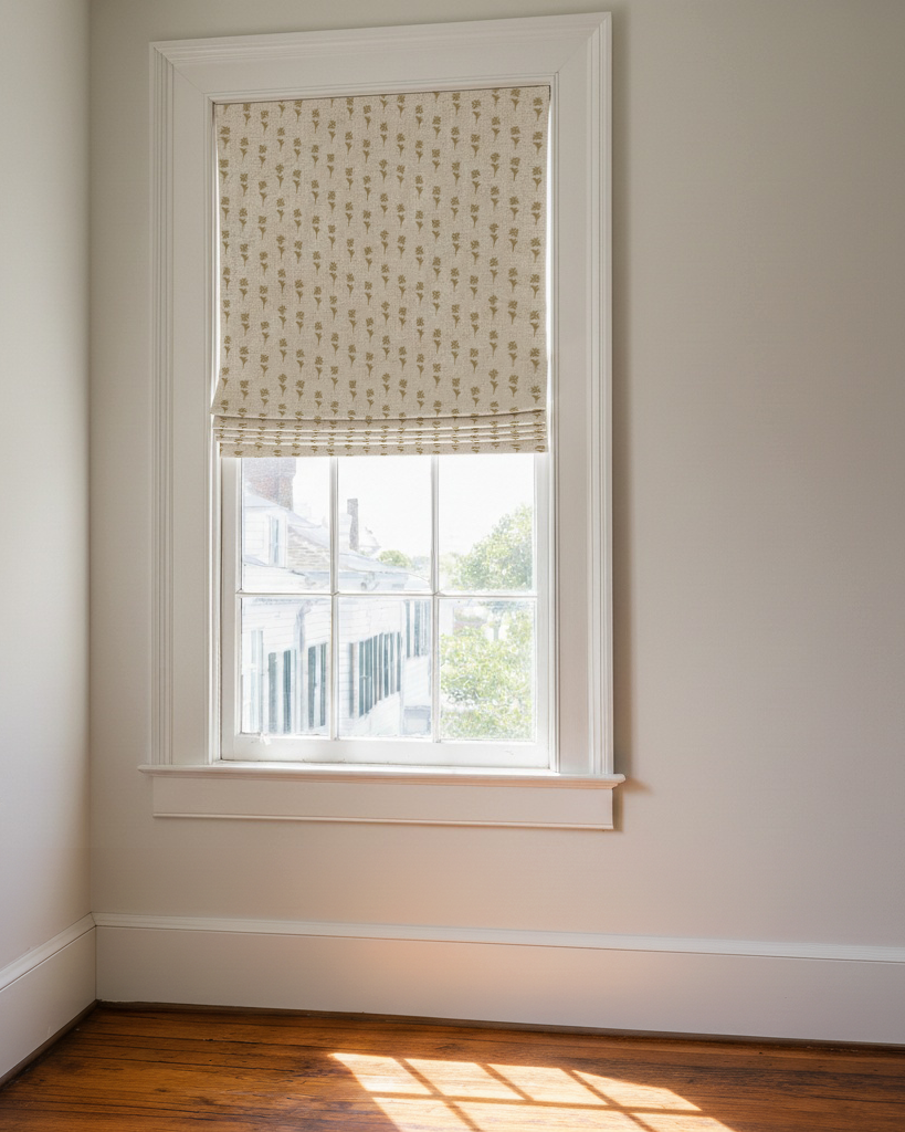 Daffodil fabric in Tupelo by Emily Daws styled in an interior — Flora Collection