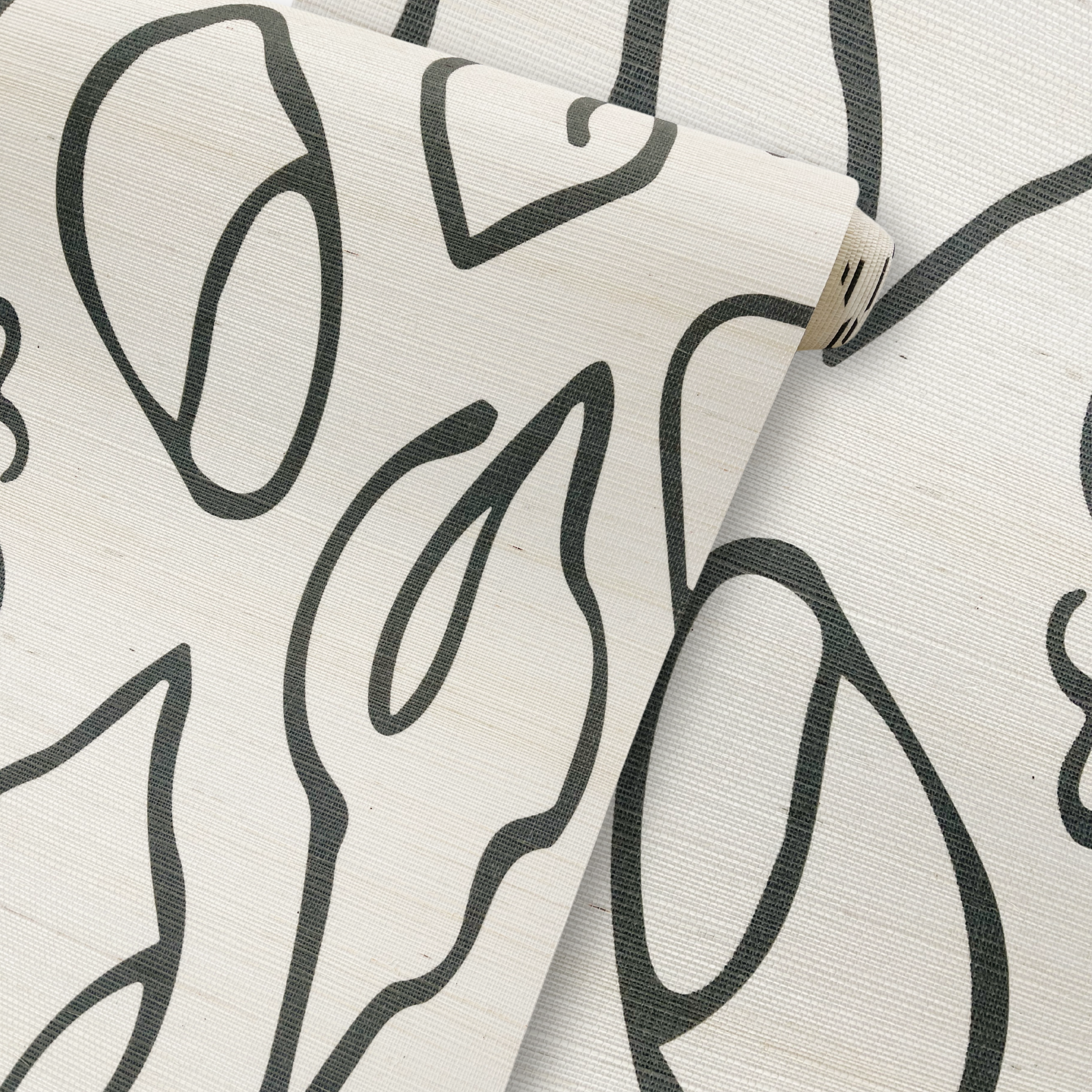 Grasscloth wallcovering by Emily Daws, designed for interior designers seeking bespoke Southern-inspired interiors.