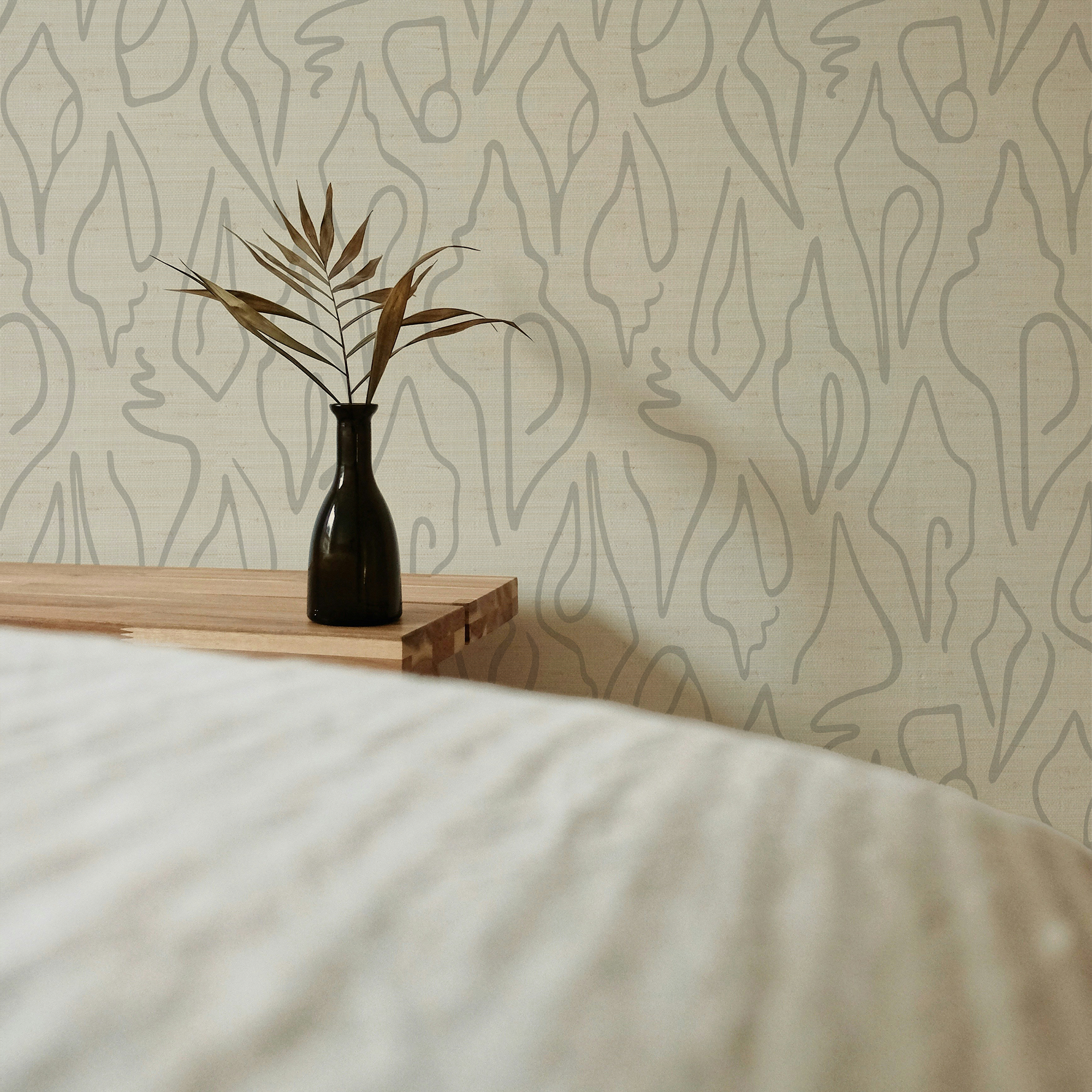 Grasscloth wallcovering by Emily Daws, designed for interior designers seeking bespoke Southern-inspired interiors.