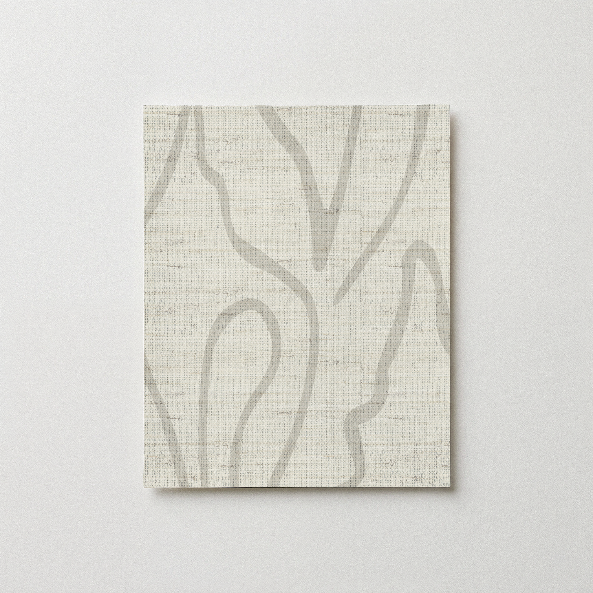 Edisto Grasscloth Swatch in Salt