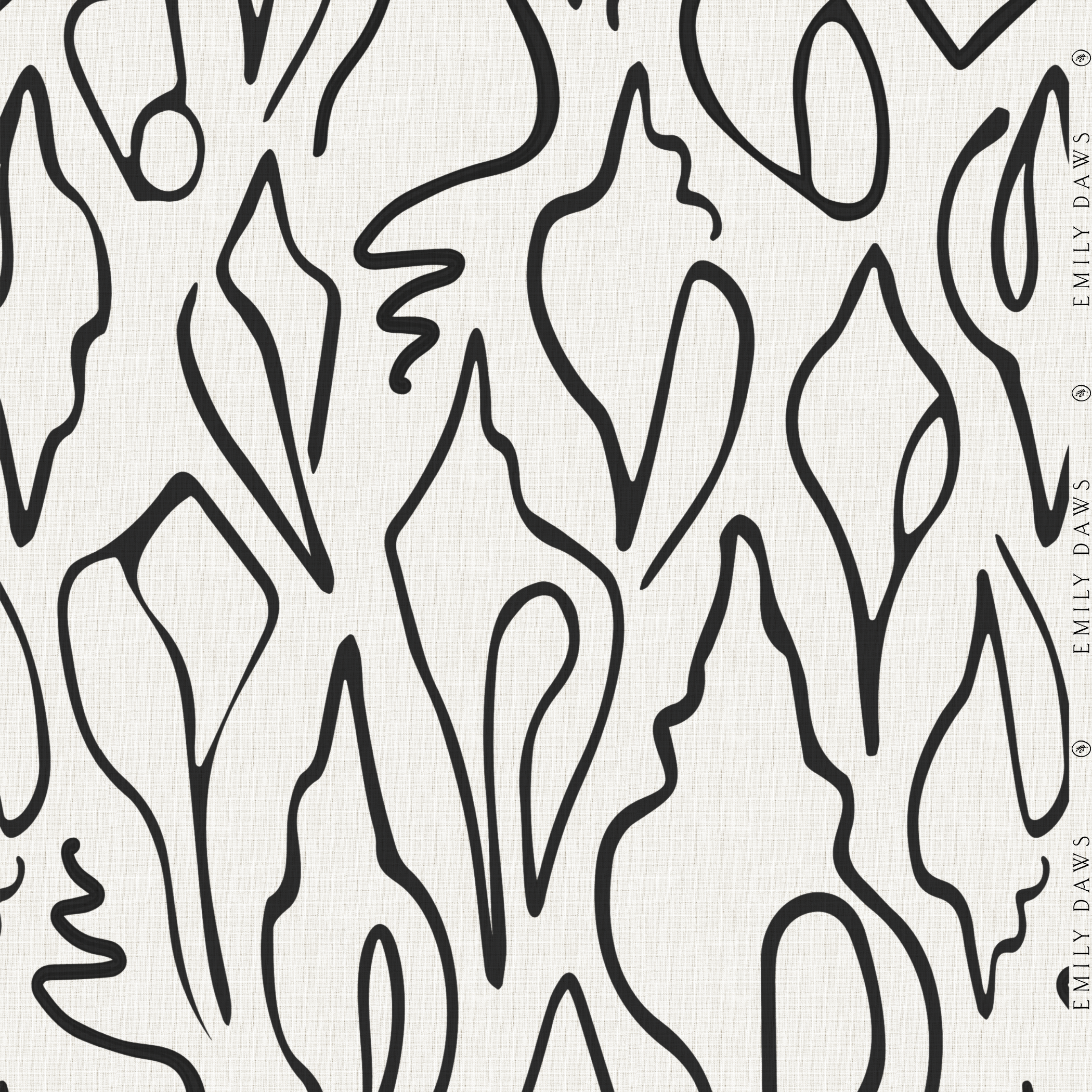 Edisto Fabric in Jet