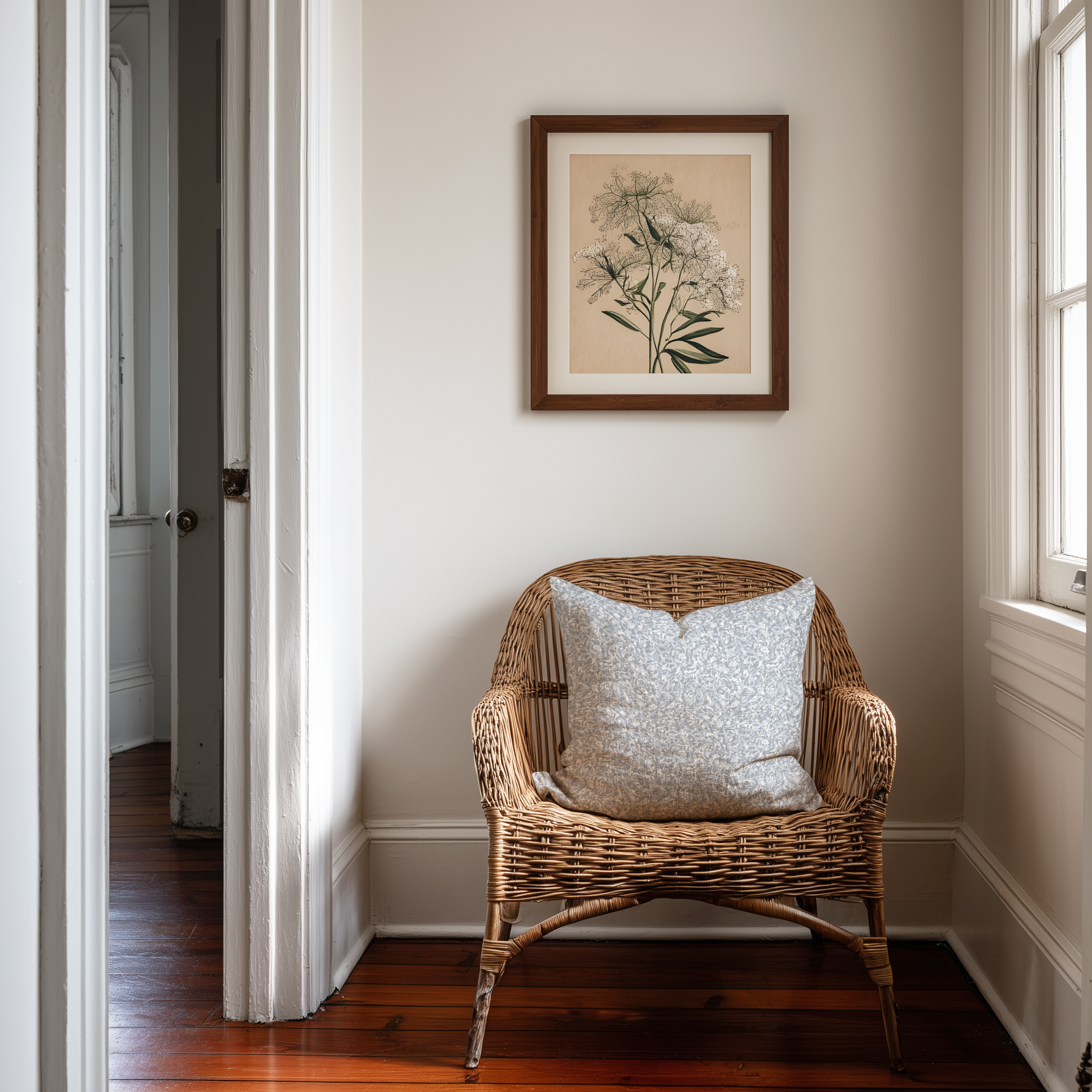 Estuary Heron fabric by Emily Daws — Waterways Collection, available by the yard for drapery and upholstery