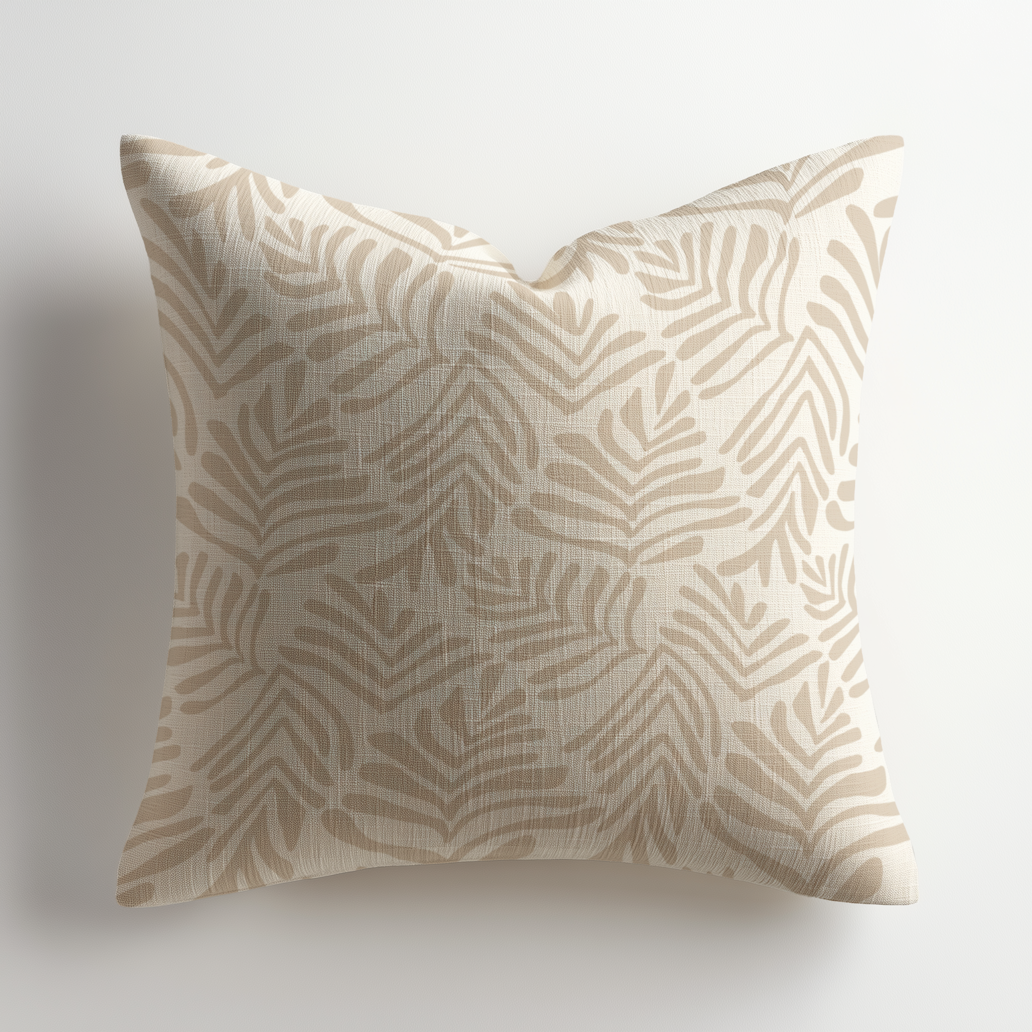 Frond Pillow in Truffle