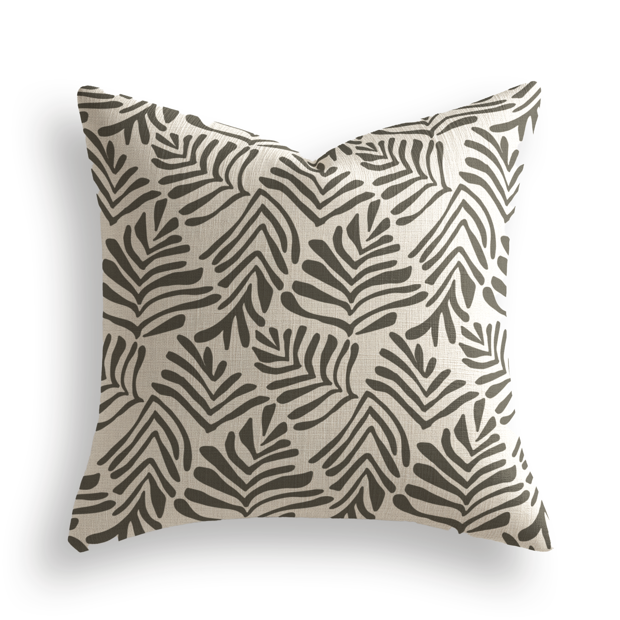 Frond Pillow in Crow
