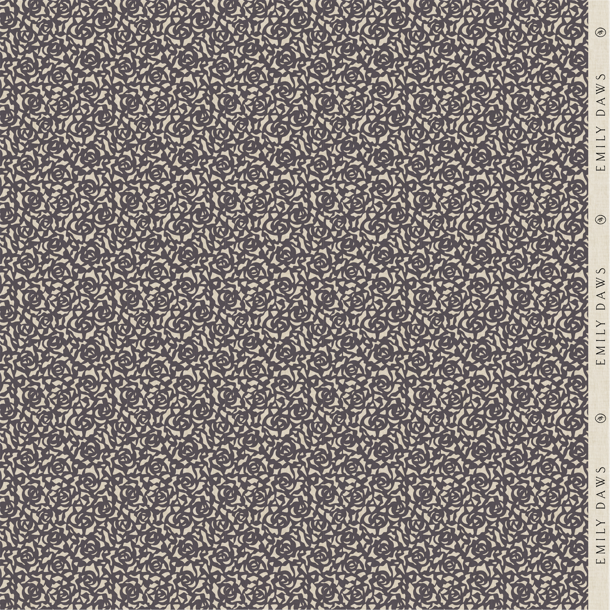 Gardenia fabric in Indigo by Emily Daws styled in an interior — Charleston Collection