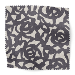 Gardenia Fabric Swatch in Indigo