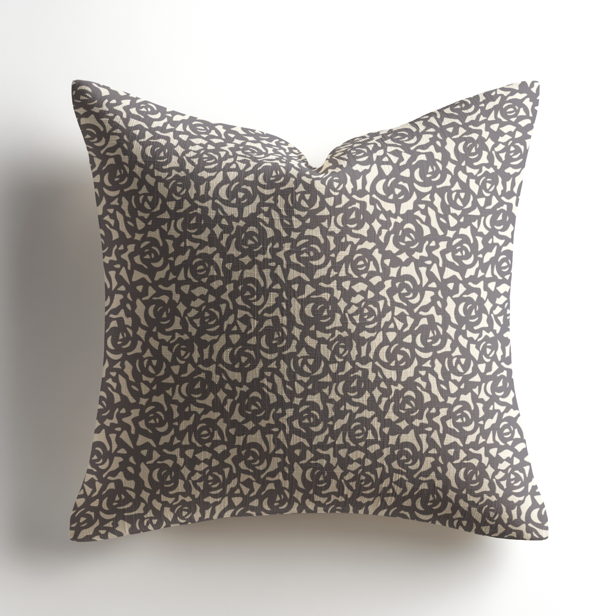 Premium artful accent pillow in Gardenia Indigo by Emily Daws, a small-batch, Charleston-made designer throw pillow crafted for luxury interiors and professional designers.