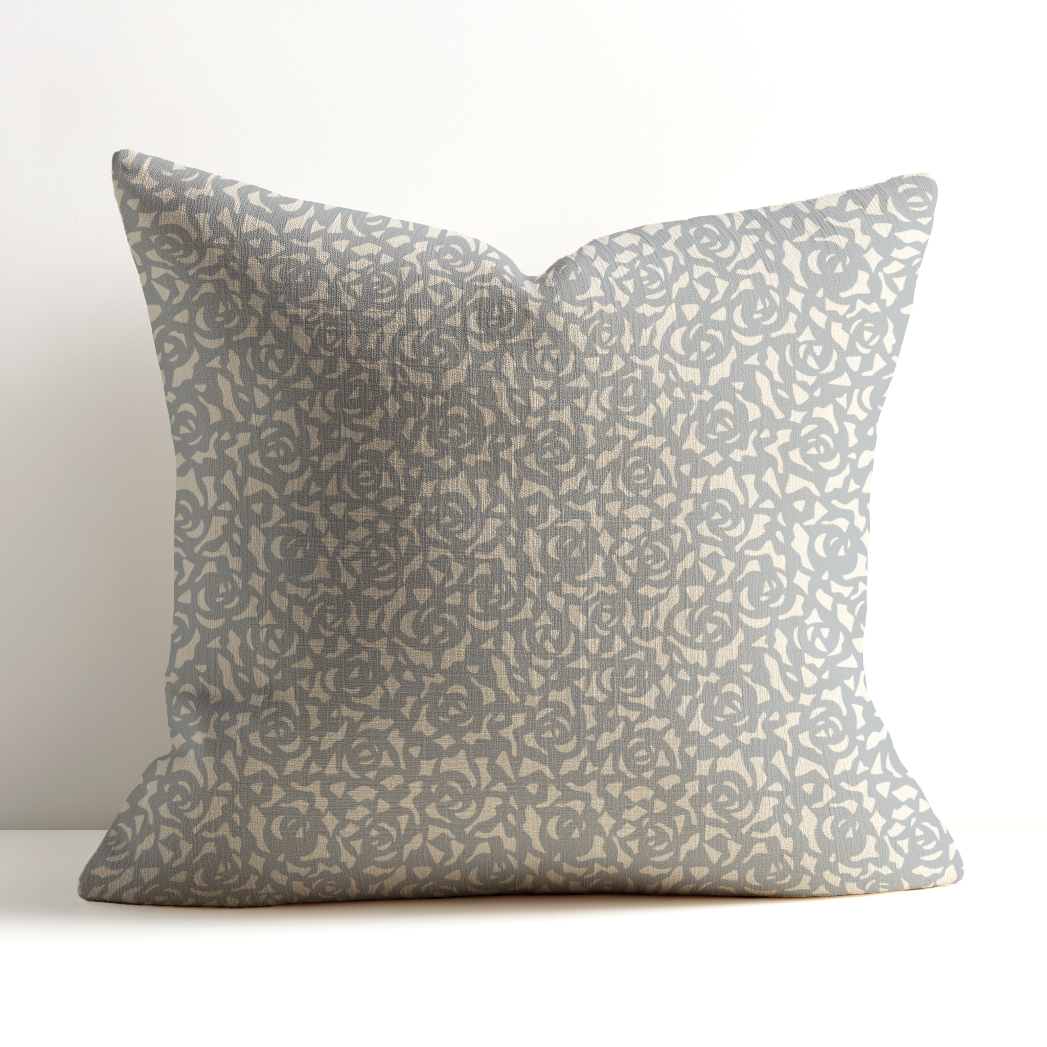 Boutique designer linen throw pillow by Emily Daws featuring Gardenia Marina, a southern inspired, small-batch piece crafted in the USA and available in the Charleston Showroom.