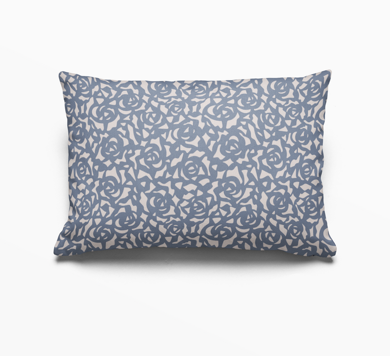 Gardenia Pillow in Cobalt