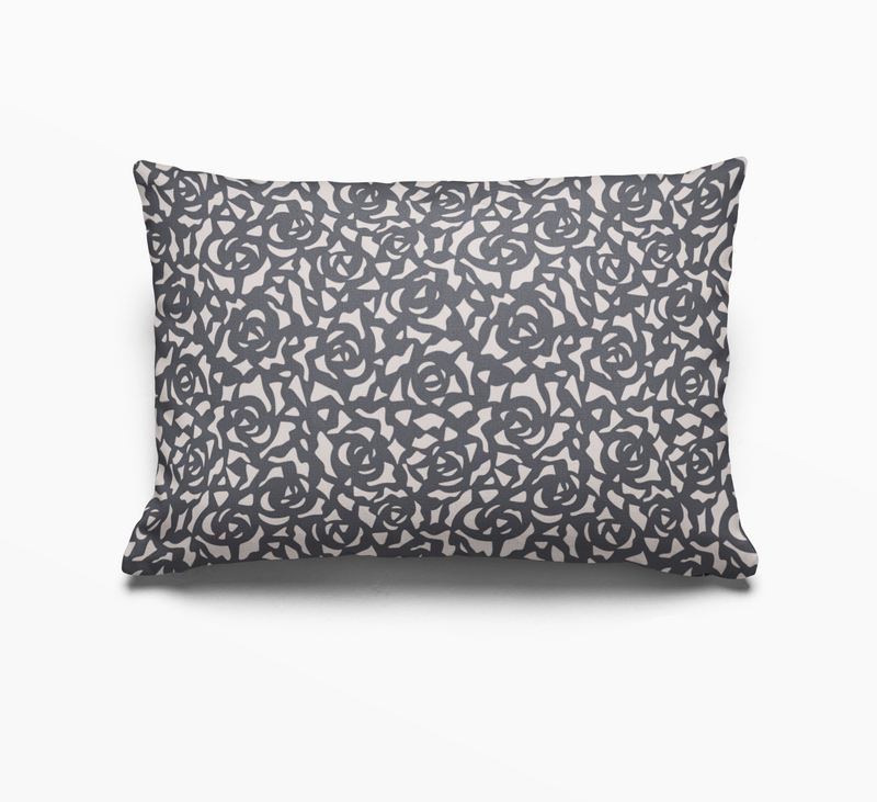 Gardenia Pillow in Indigo