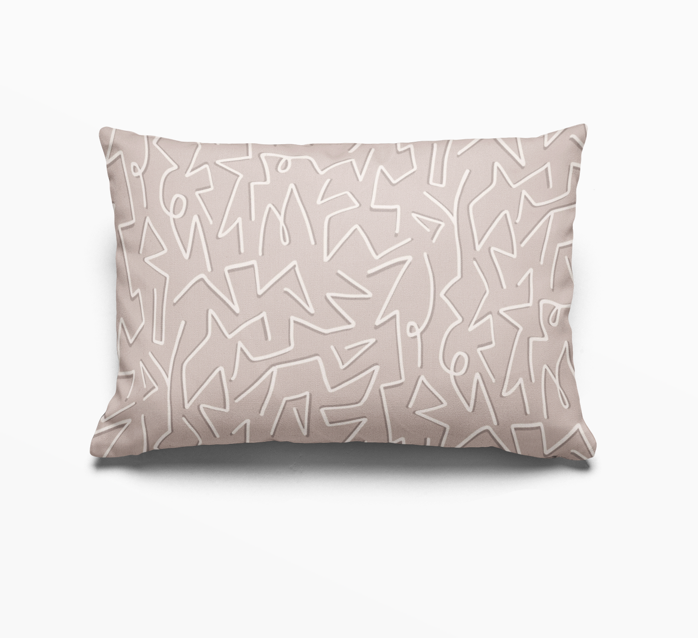 Single accent pillow in Belgian linen by Emily Daws, created for bespoke interiors