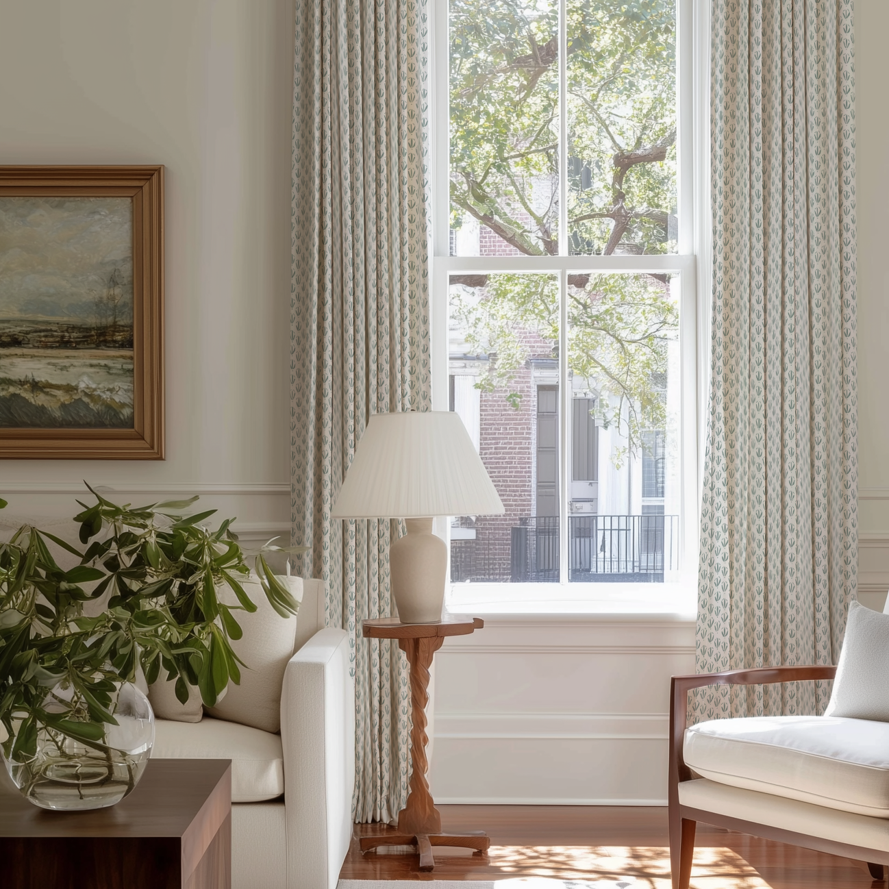 Kiawah Basil fabric by Emily Daws — Sea Island Collection, available by the yard for drapery and upholstery