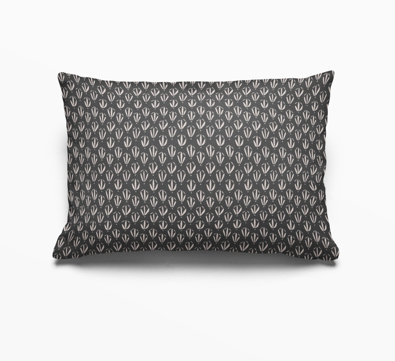 Kiawah Pillow in Coal