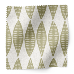 Leaflette Fabric Swatch in Lemongrass