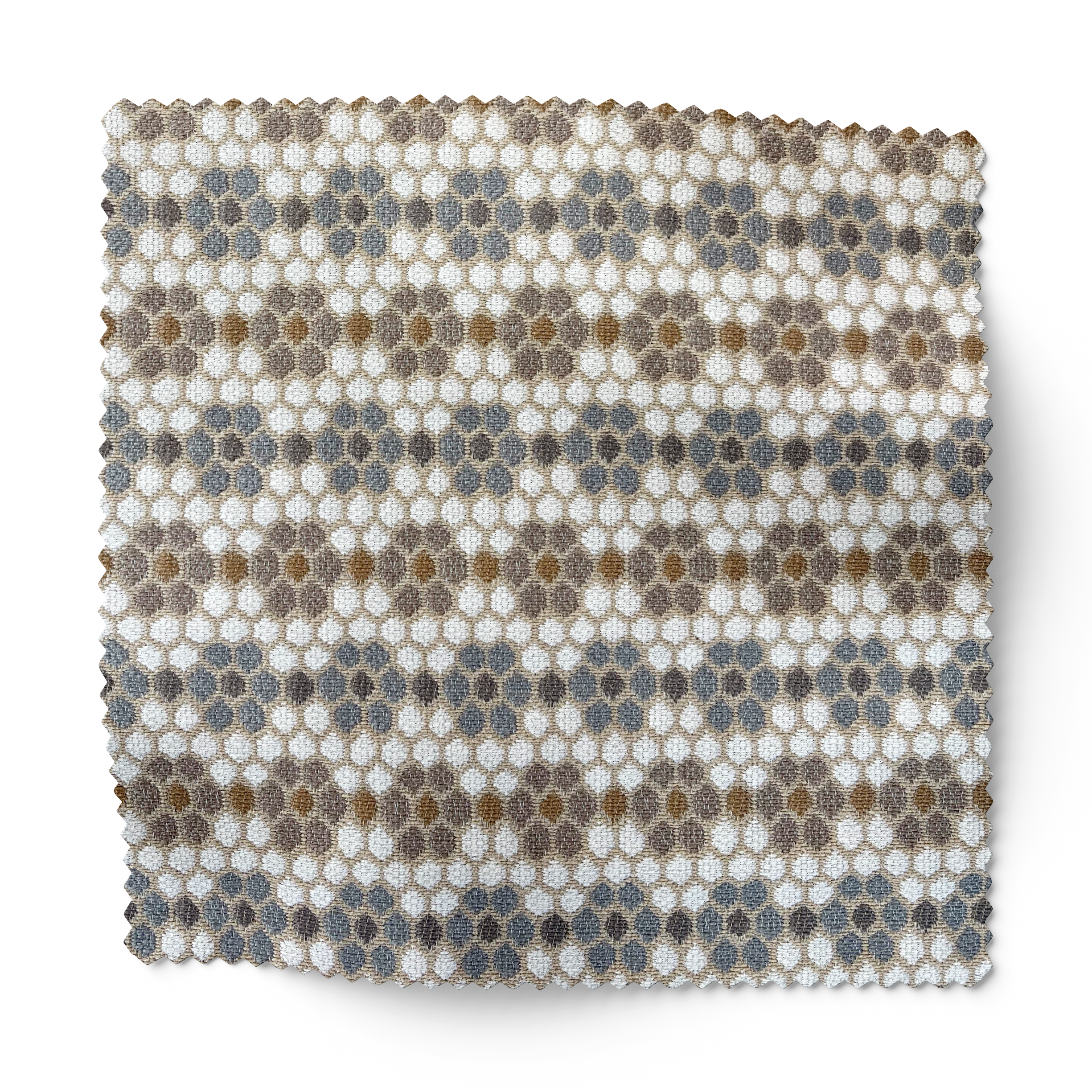 Nectar fabric swatch in Raisin by Emily Daws — 6x6 woven upholstery fabric sample, Fauna Collection