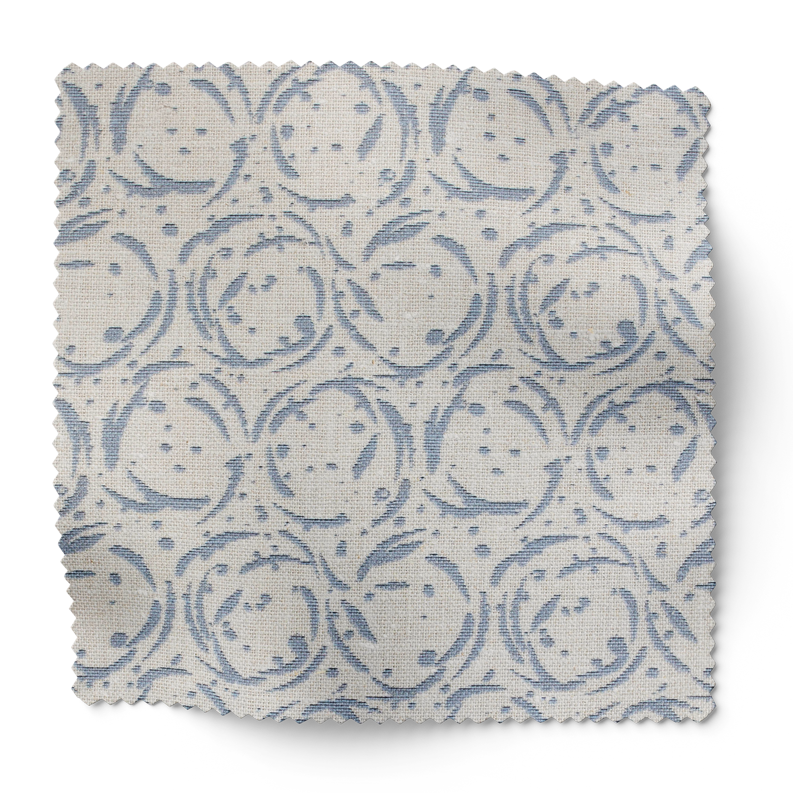 Custom linen fabric by Emily Daws, suitable for window treatments, pillows, and wallcoverings in boutique interiors.